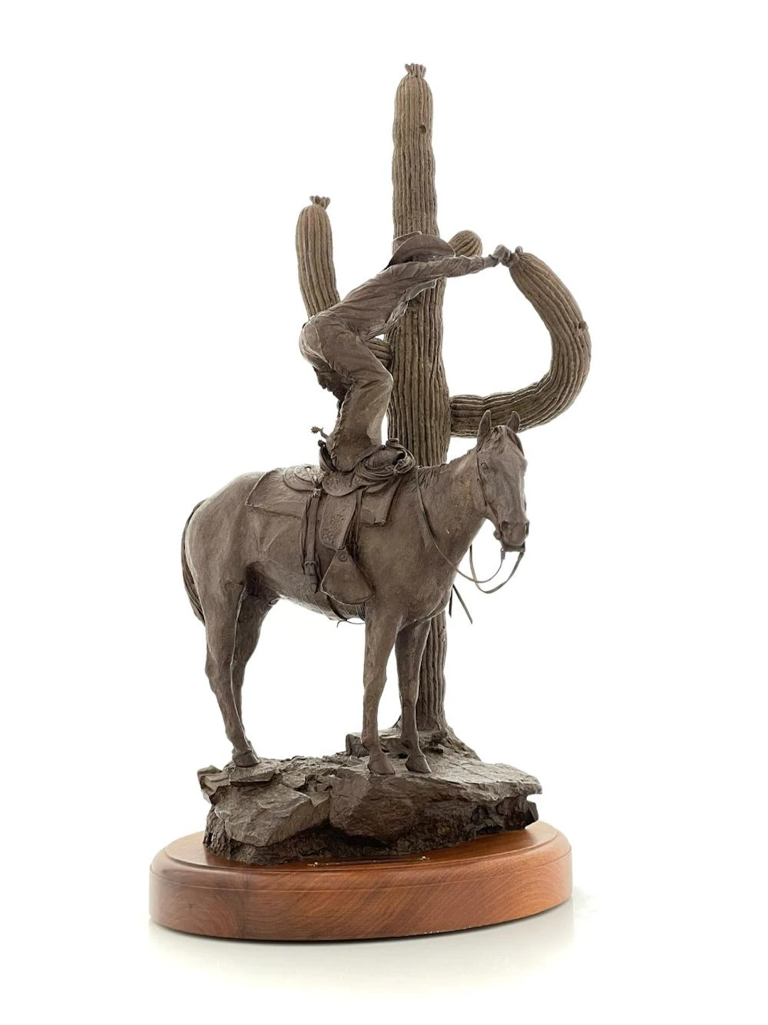 BILL OWEN "THE STARVING COWBOY" BRONZE SCULPTURE