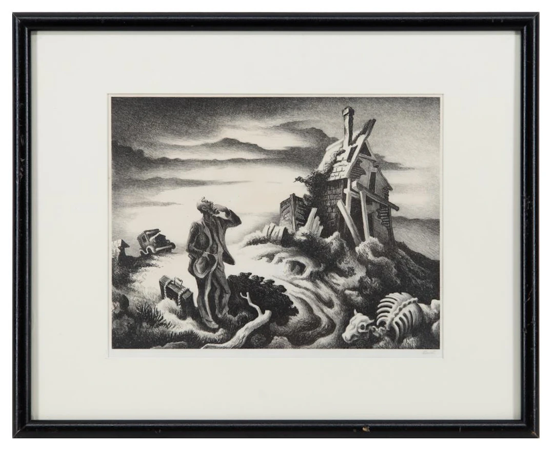 THOMAS HART BENTON "PRODIGAL SON" LITHOGRAPH
