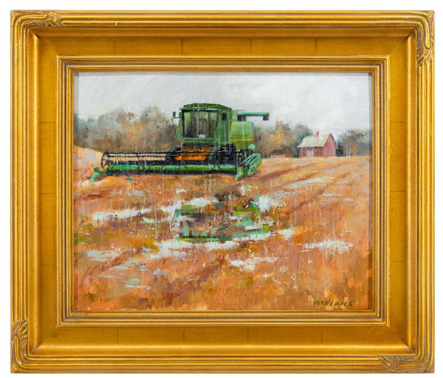 RONALD MACK "RAIN DELAY" OIL ON CANVAS