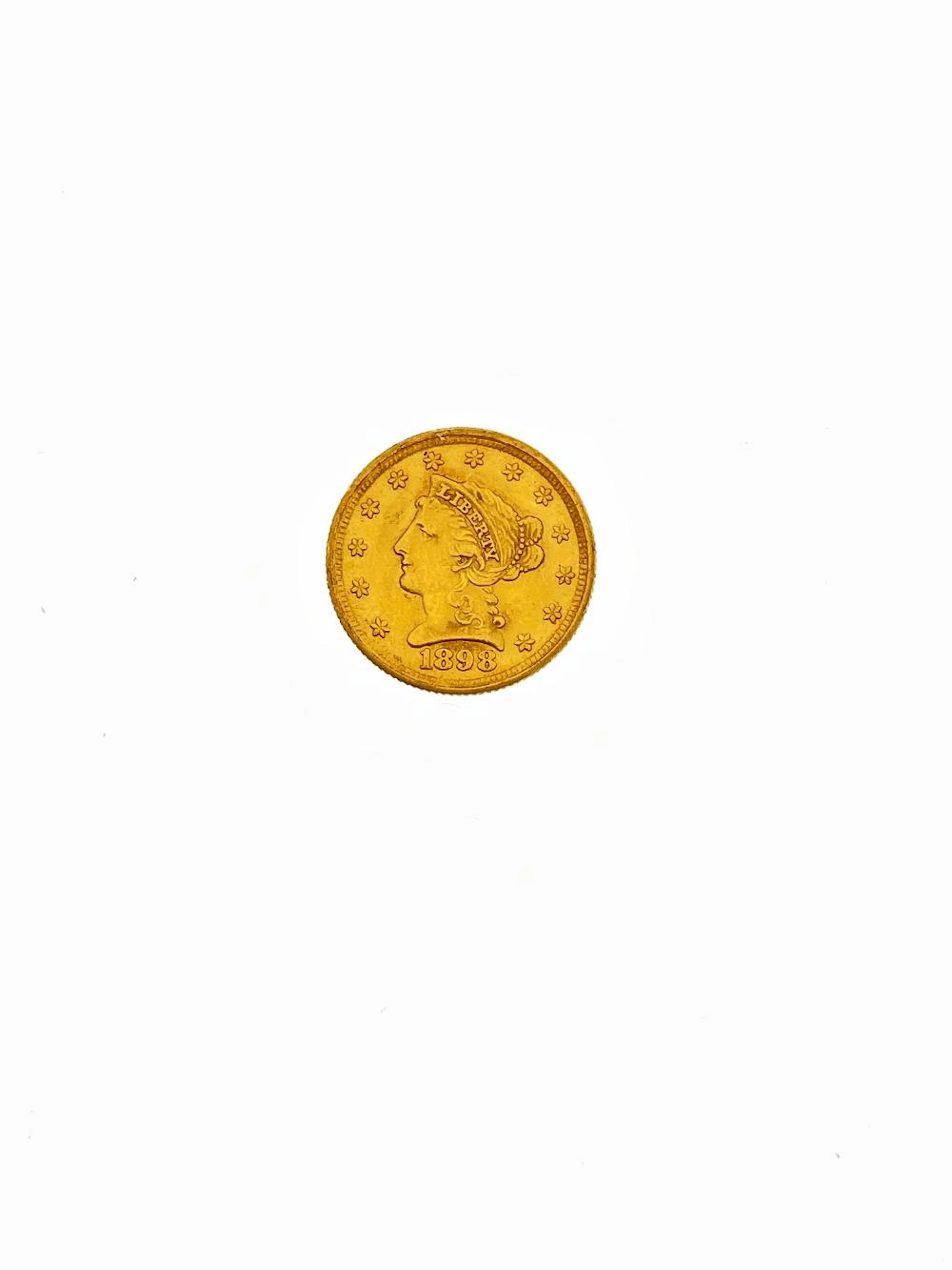 1898 $2.50 LIBERTY HEAD GOLD QUARTER EAGLE