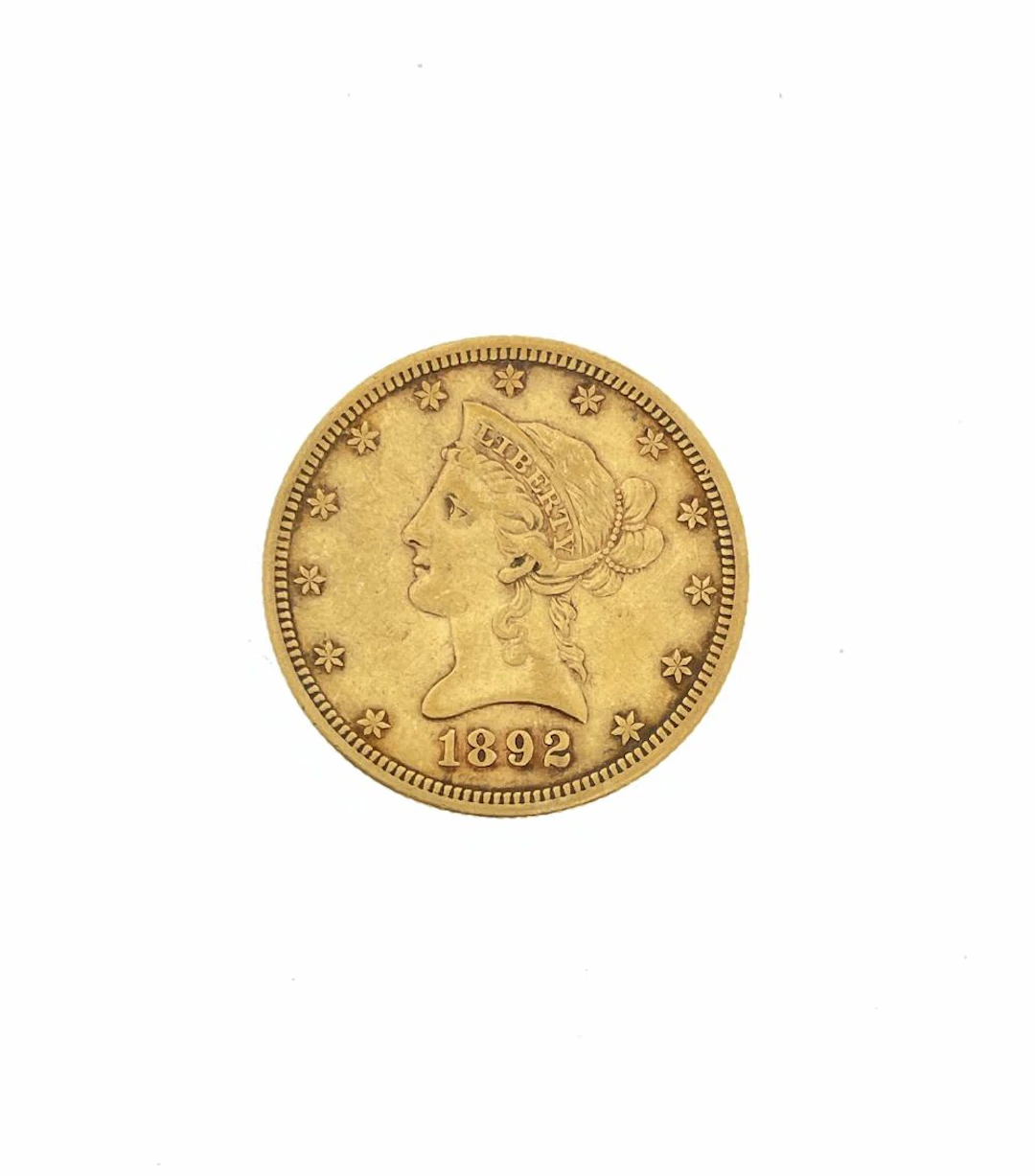 1892-CC $10 LIBERTY HEAD GOLD EAGLE