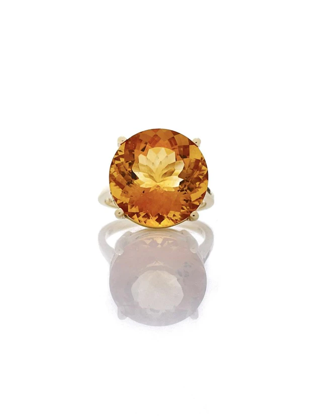 EFFY BH 14K YELLOW GOLD 11.05CT CITRINE RING