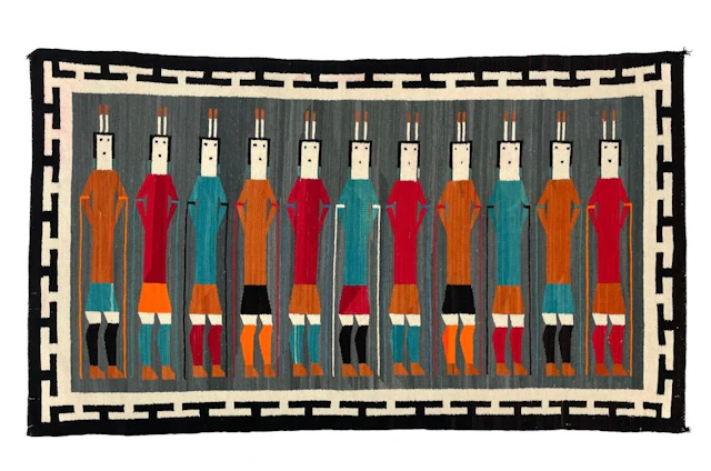 LARGE! NAVAJO YEI BI CHEI WEAVING / RUG