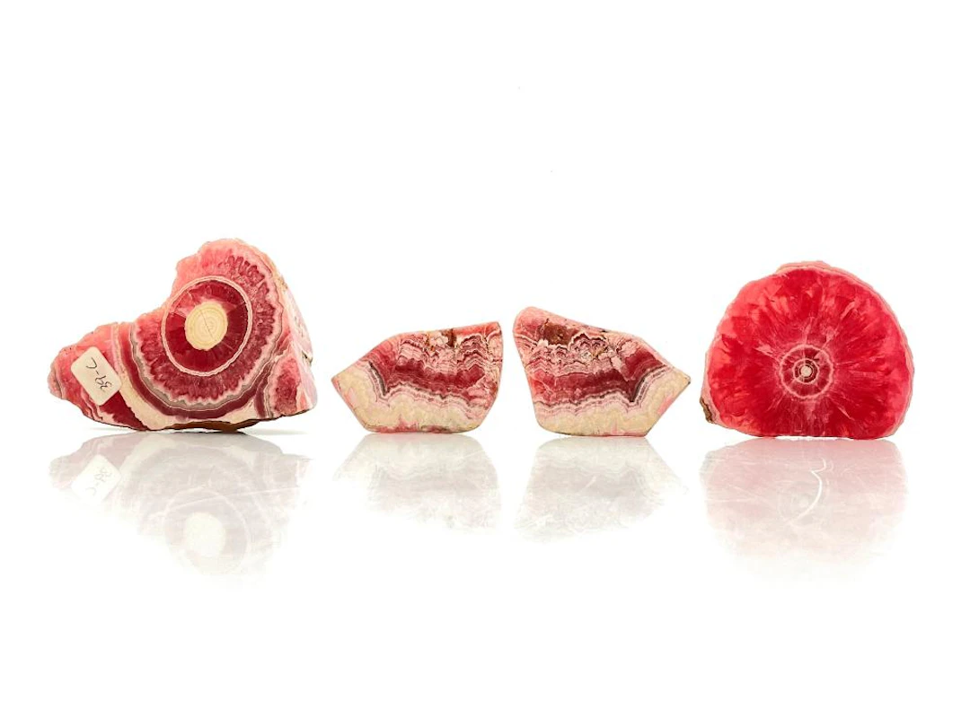 1877.1CTTW RHODOCHROSITE POLISHED SLABS