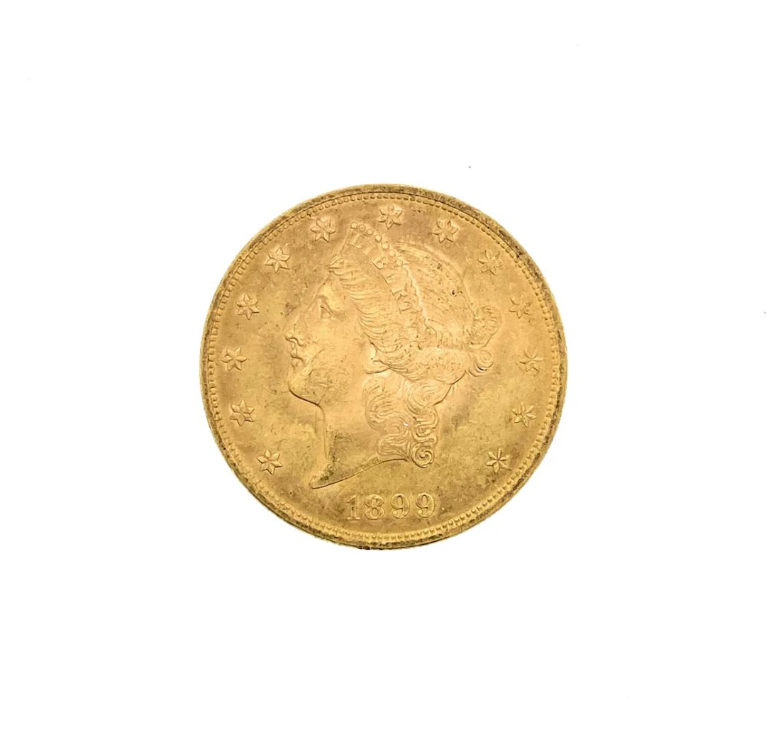1899 $20 LIBERTY HEAD GOLD DOUBLE EAGLE