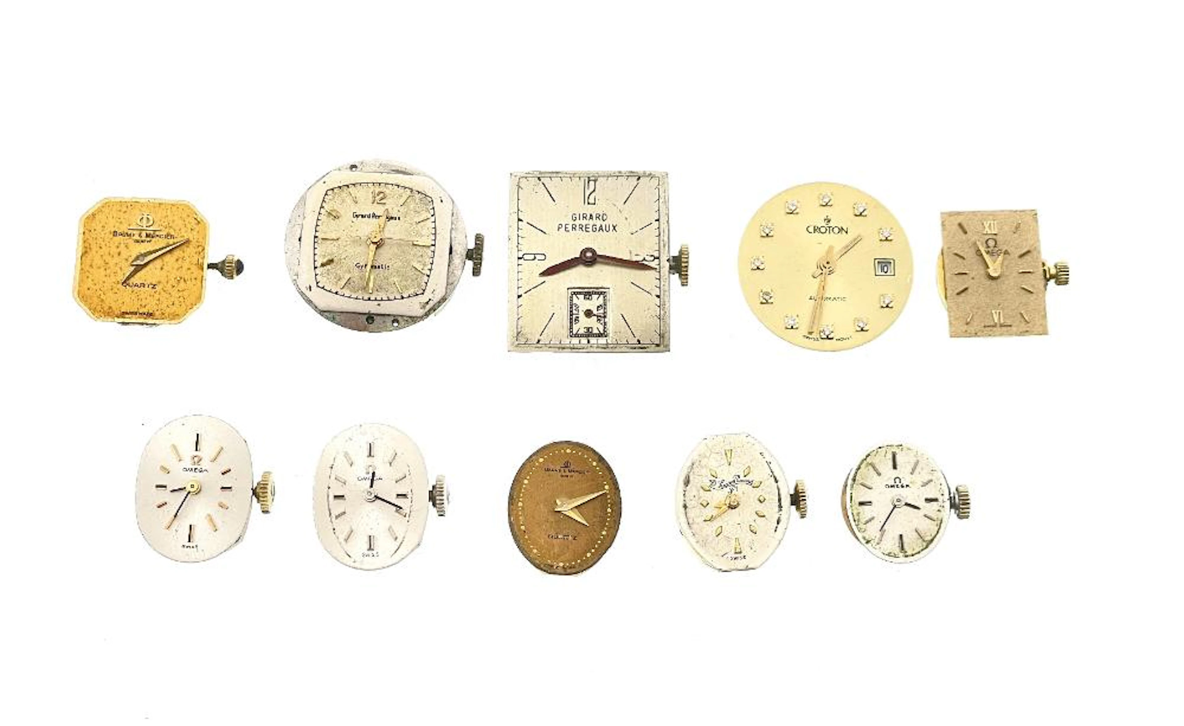 10 ASSORTED DESIGNER WATCH MOVEMENTS