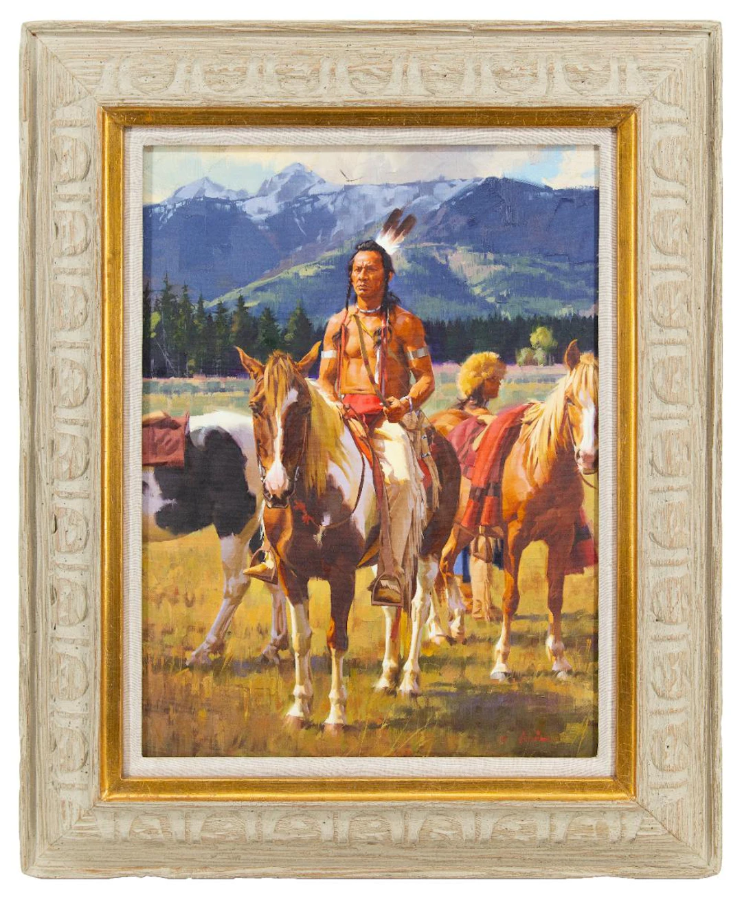 STAN DAVIS "RENDEZVOUS WITH DESTINY" OIL ON CANVAS