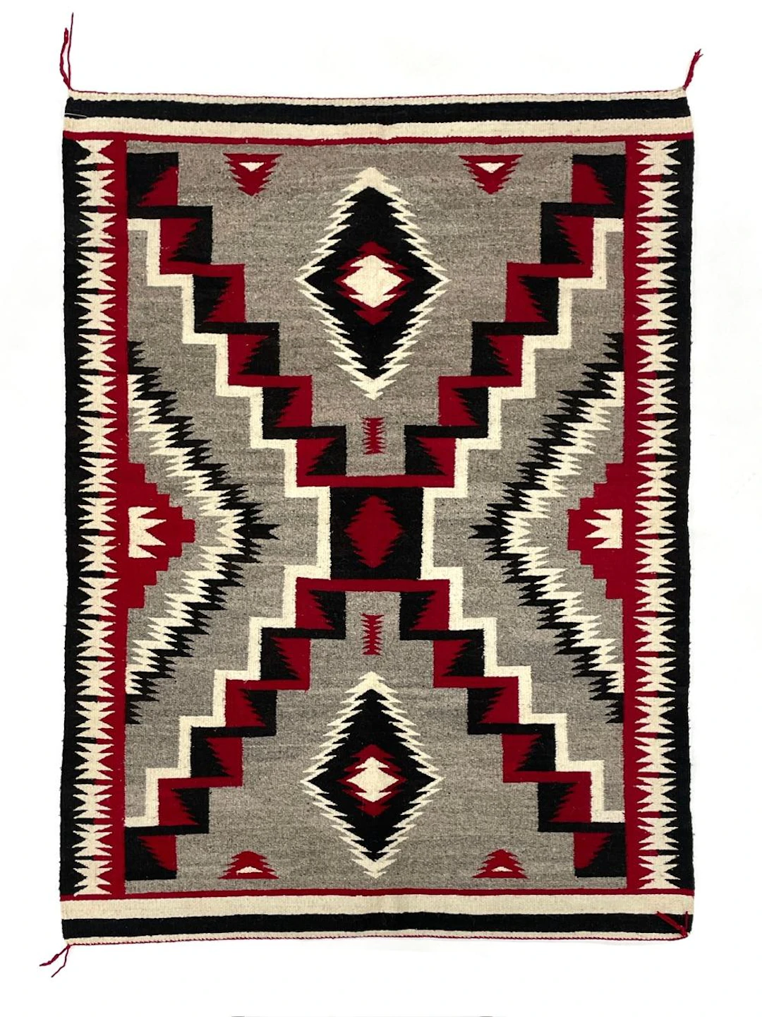 1940-50S NAVAJO STORM PATTERN WEAVING / RUG