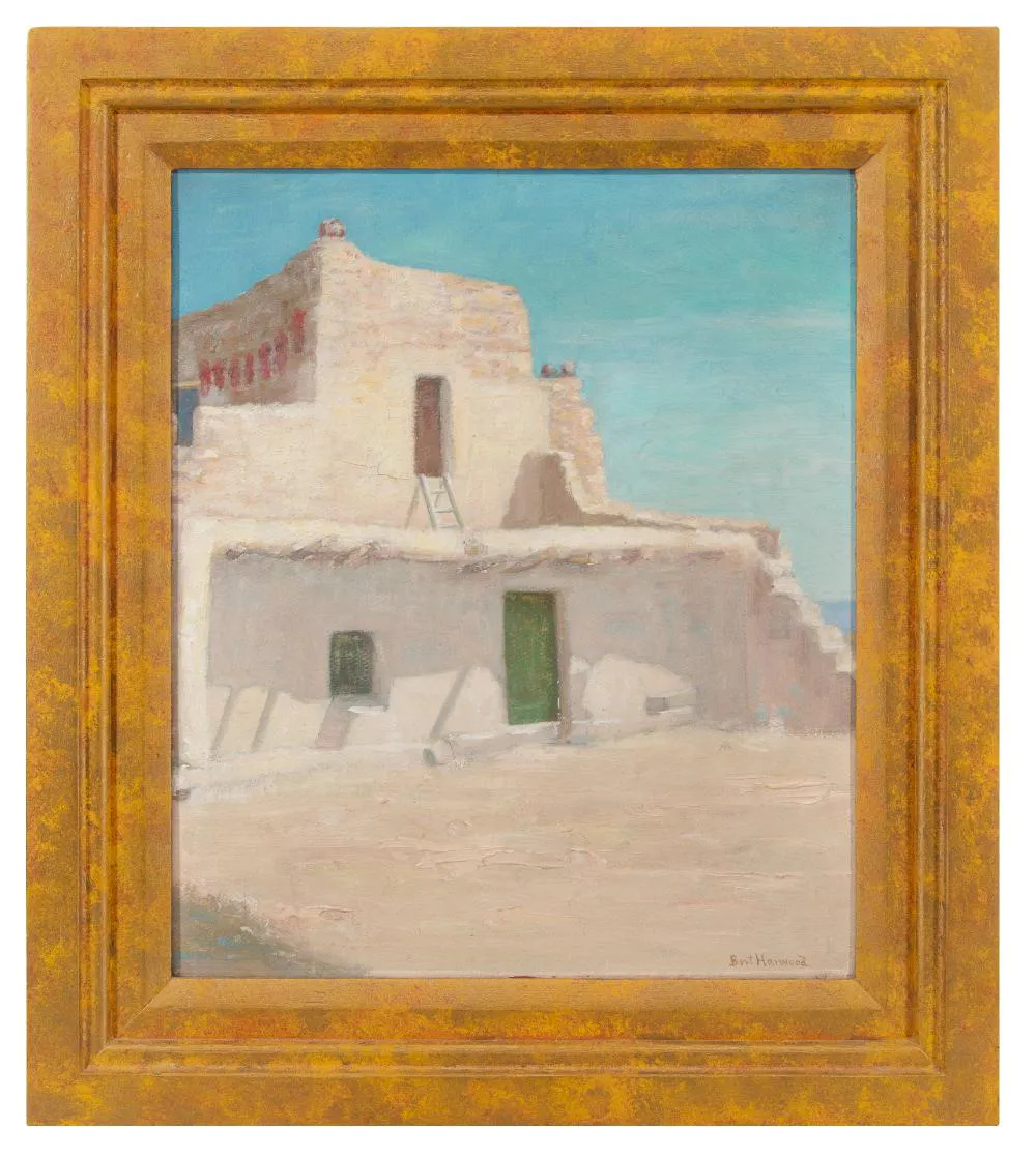 BURT HARWOOD "SHIPOLOVI" (HOPILAND) OIL ON BOARD