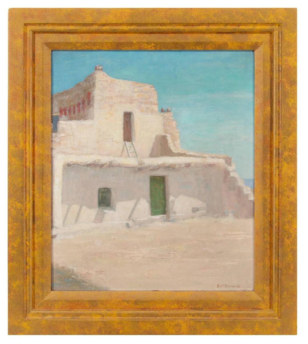 BURT HARWOOD "SHIPOLOVI" (HOPILAND) OIL ON BOARD