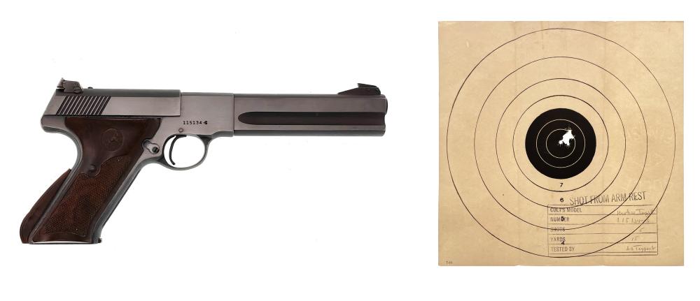 1952 COLT WOODSMAN MATCH TARGET 2ND SERIES .22LR SEMI-AUTO PISTOL ...