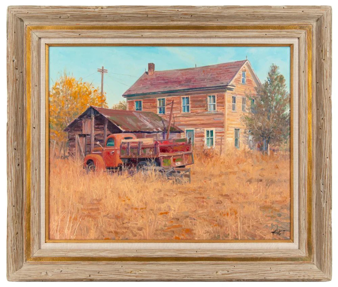 TERRANCE HICKS "THE OLD HYATVILLE HOTEL" OIL ON CANVAS