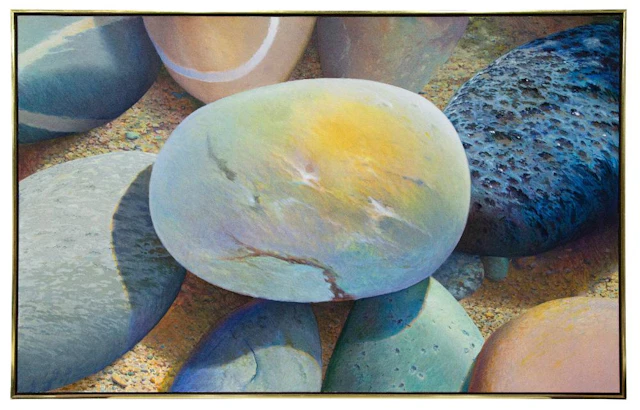 WILLIAM SHEPHERD "WOODY'S ROCK" OIL ON CANVAS