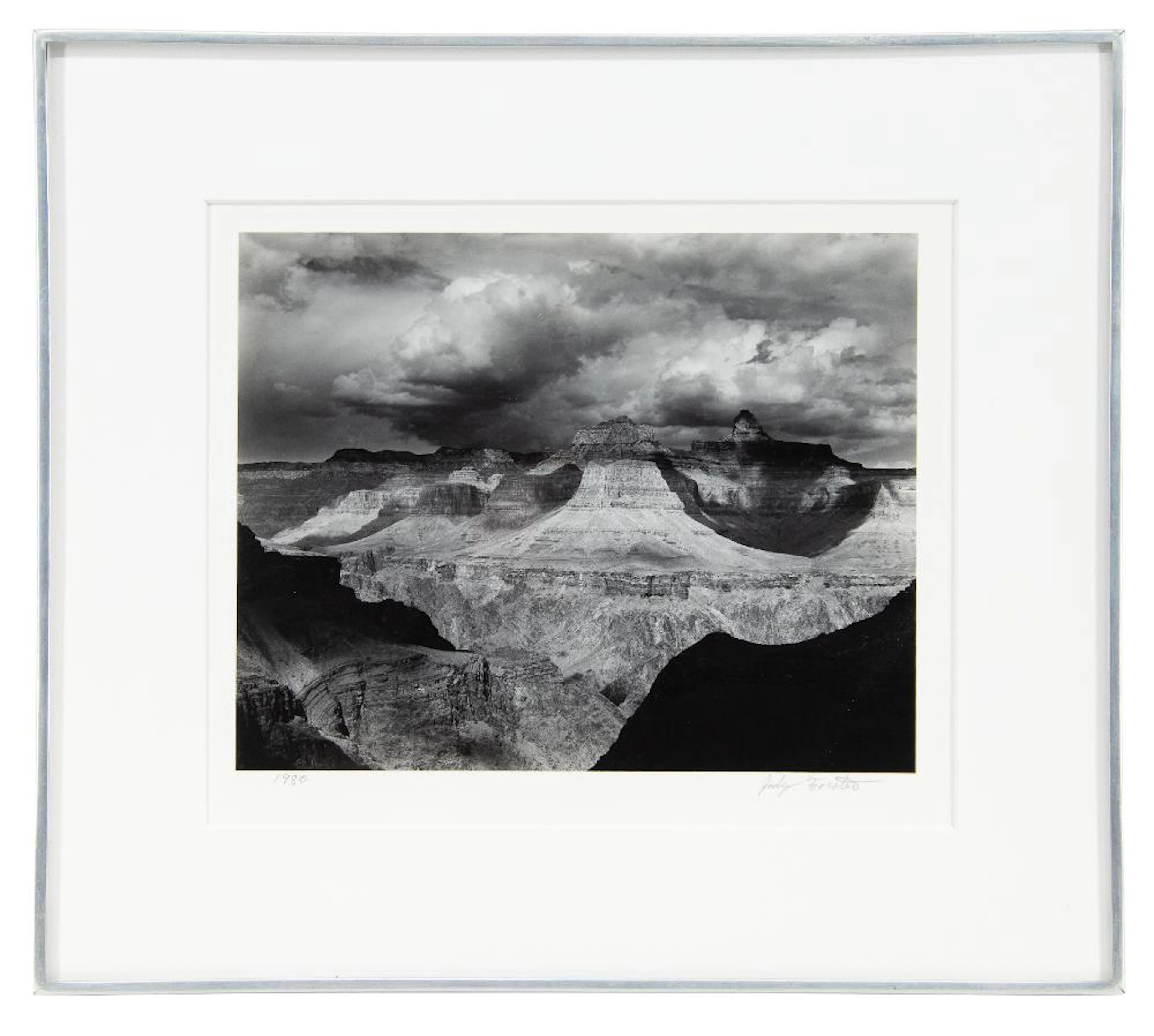 JODY FORSTER "SUMNER BUTTE, GRAND CANYON" GELATIN SILVER PRINT