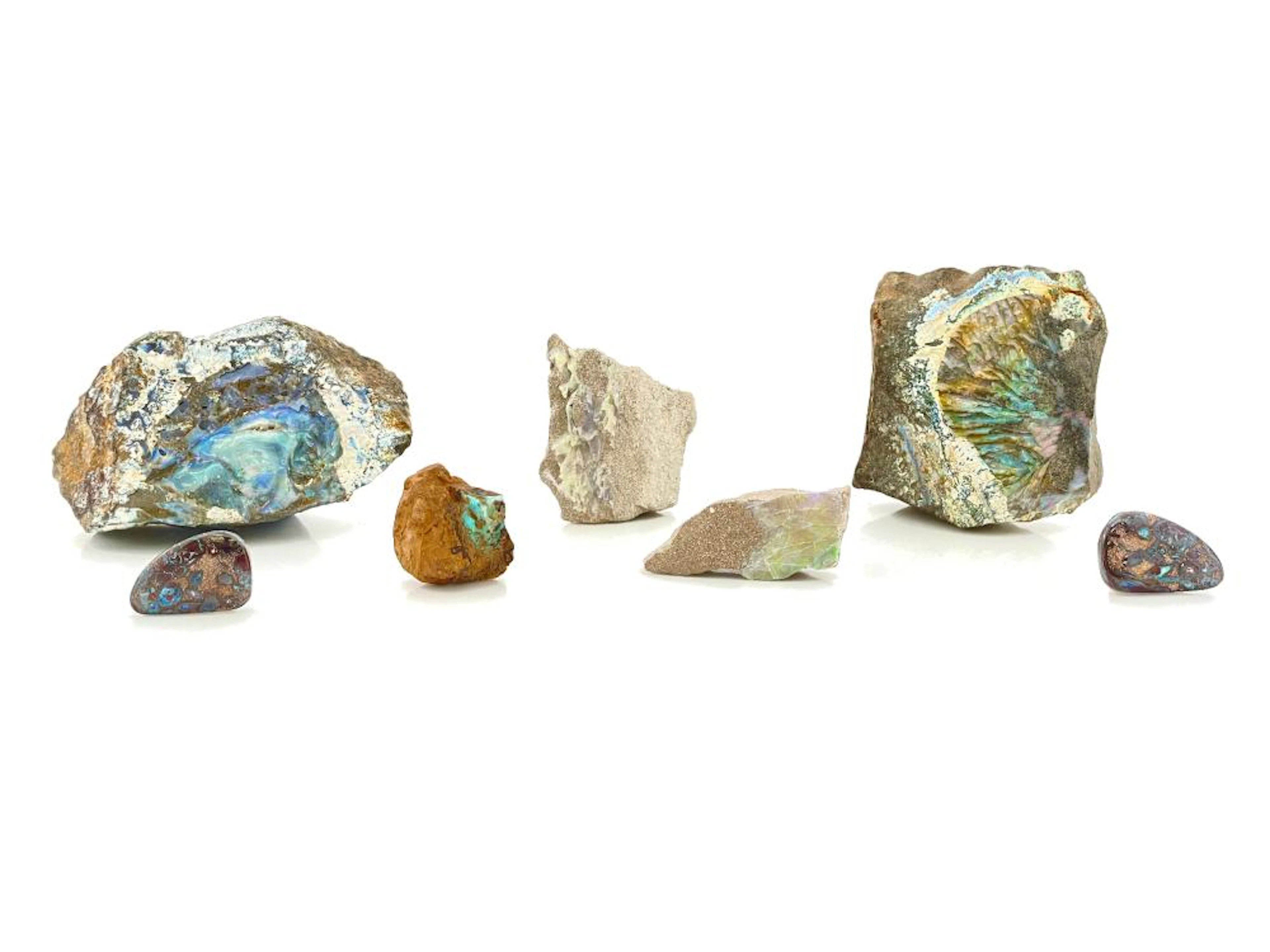 LOT OF 7 ASSORTED OPAL SPECIMENS