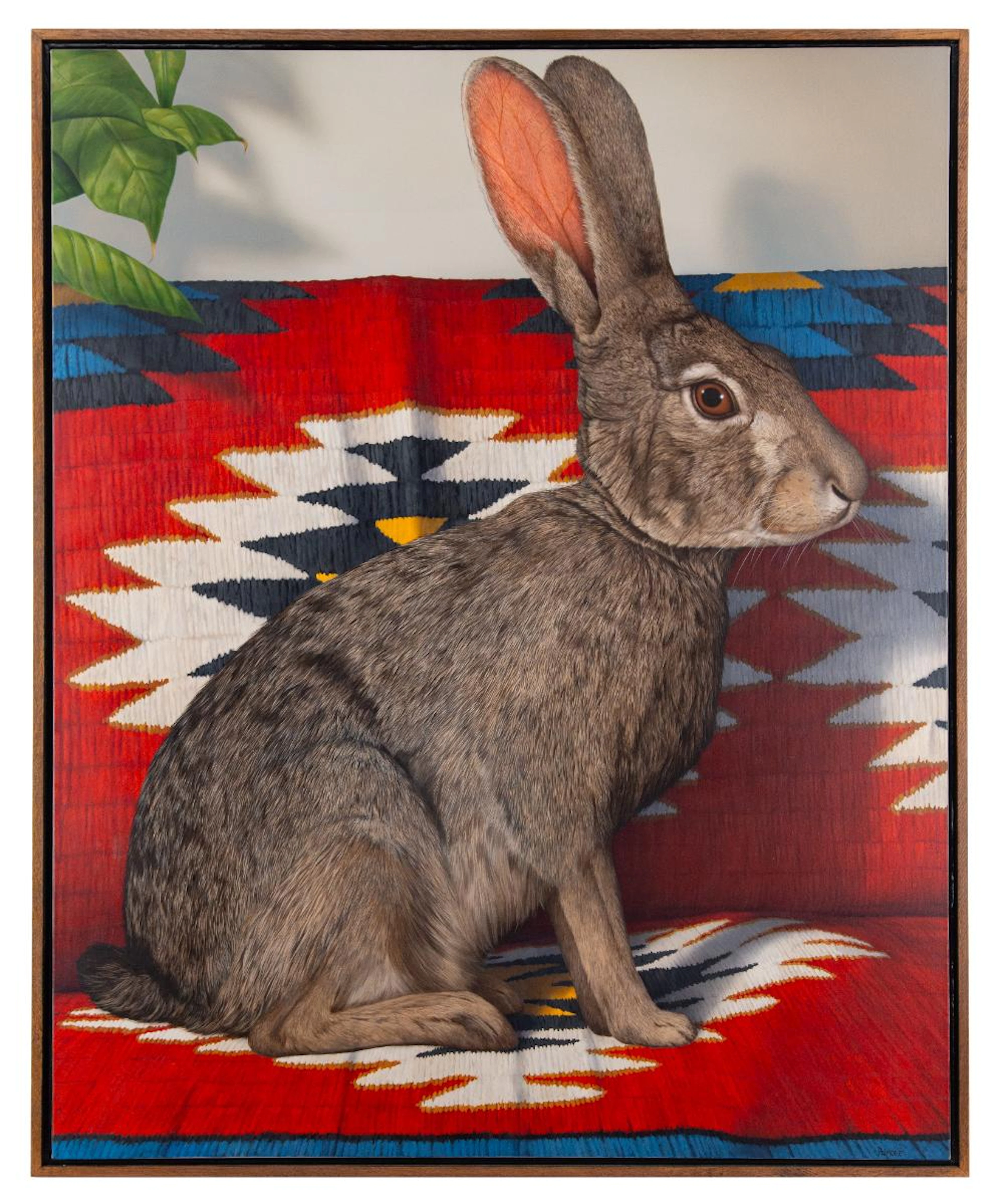 TOM PALMORE "RABBIT" OIL ON CANVAS