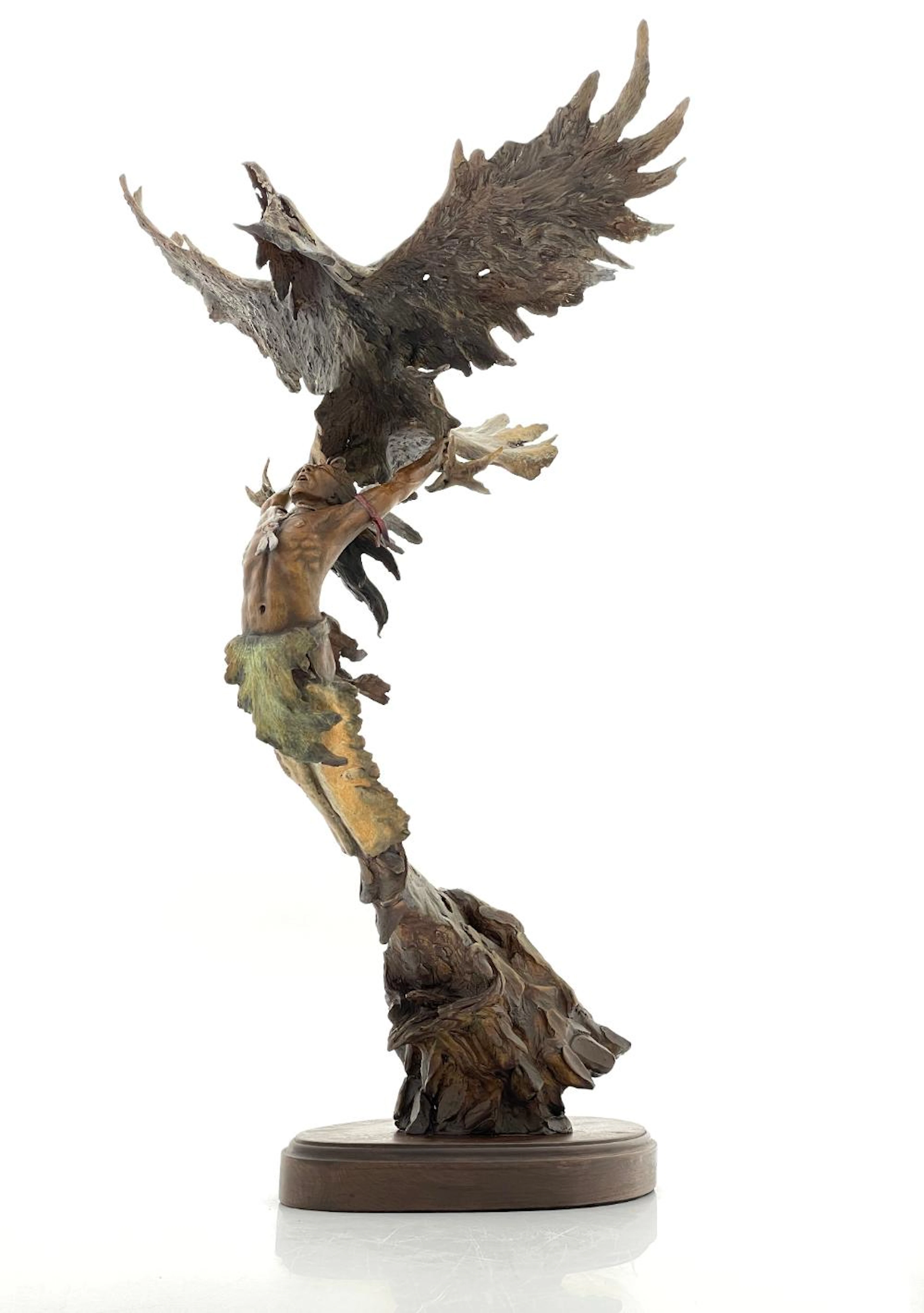 ED NATIYA "LEAP OF FAITH" BRONZE SCULPTURE