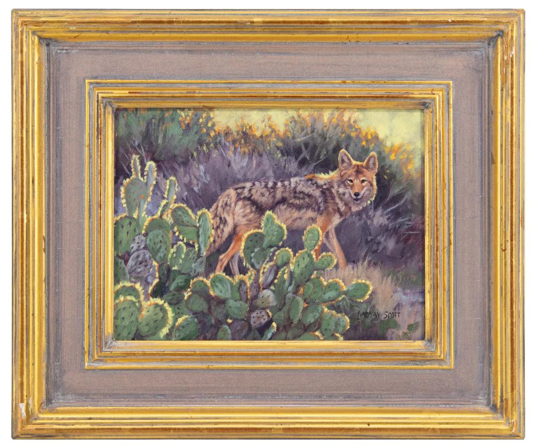 LINDSAY SCOTT "COYOTE" OIL ON CANVAS