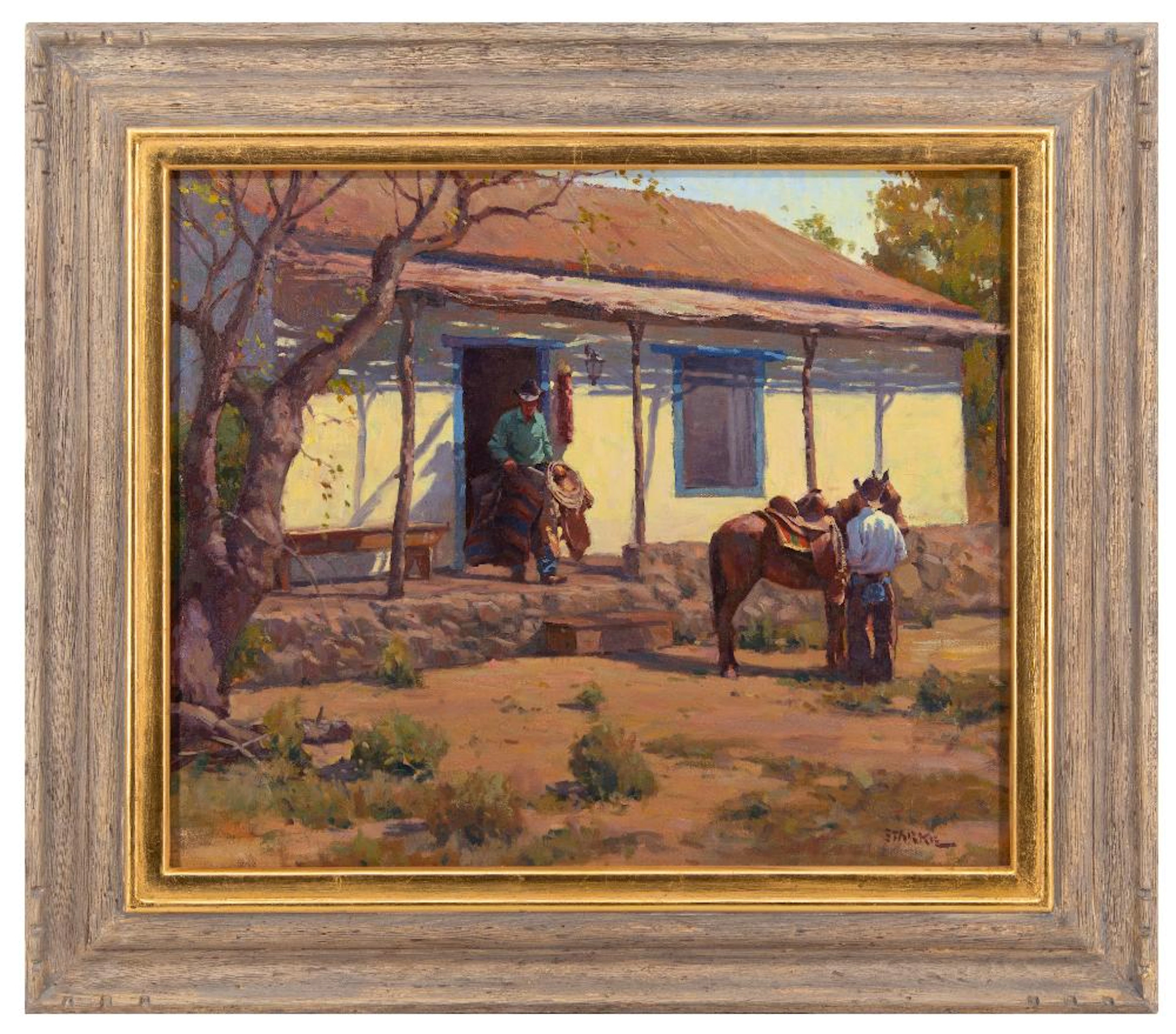 PHIL STARKE "EARLY MORNING" OIL ON CANVAS