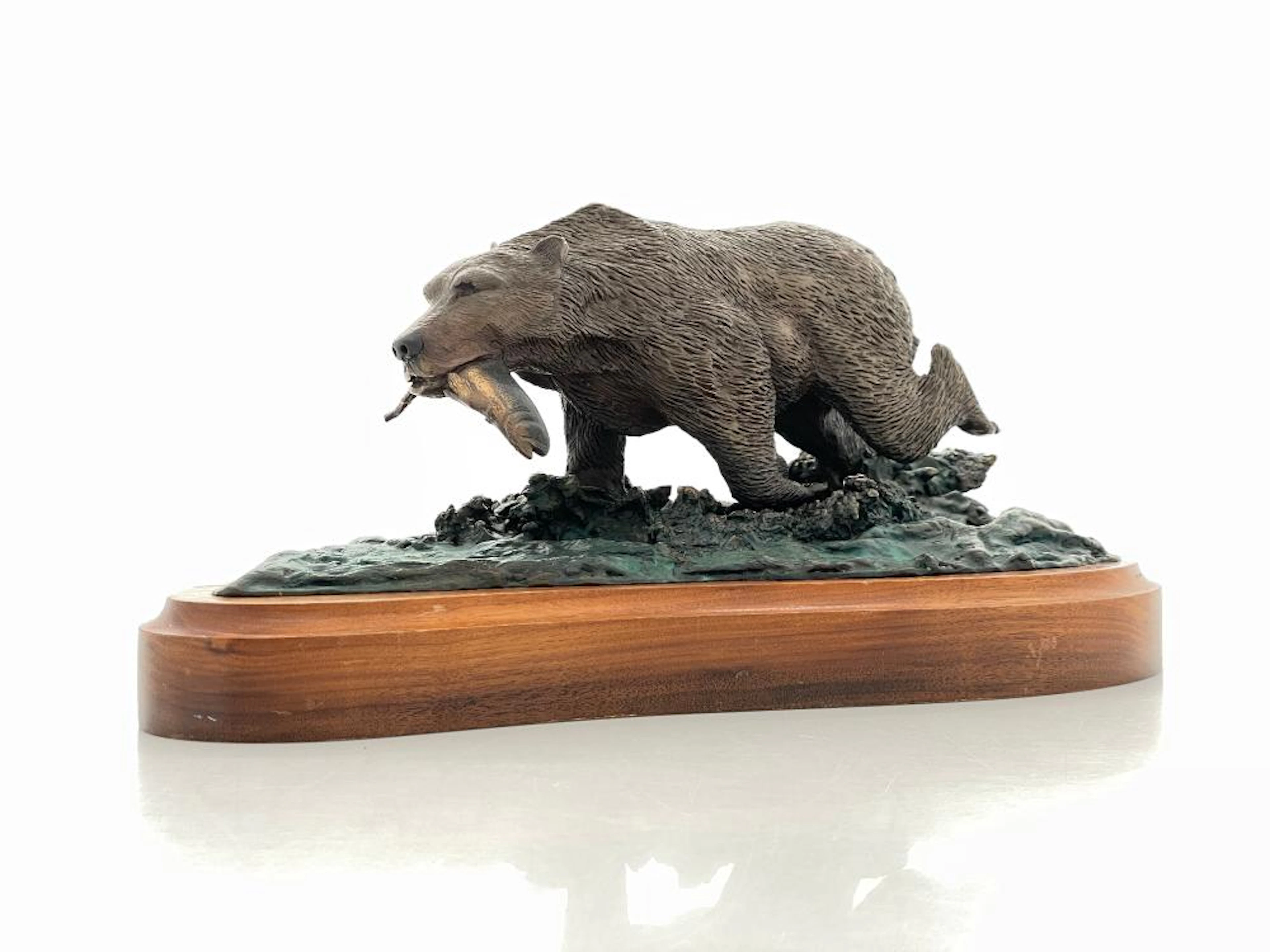 BRUCE KILLEN "GRIZZLY BEAR" BRONZE SCULPTURE