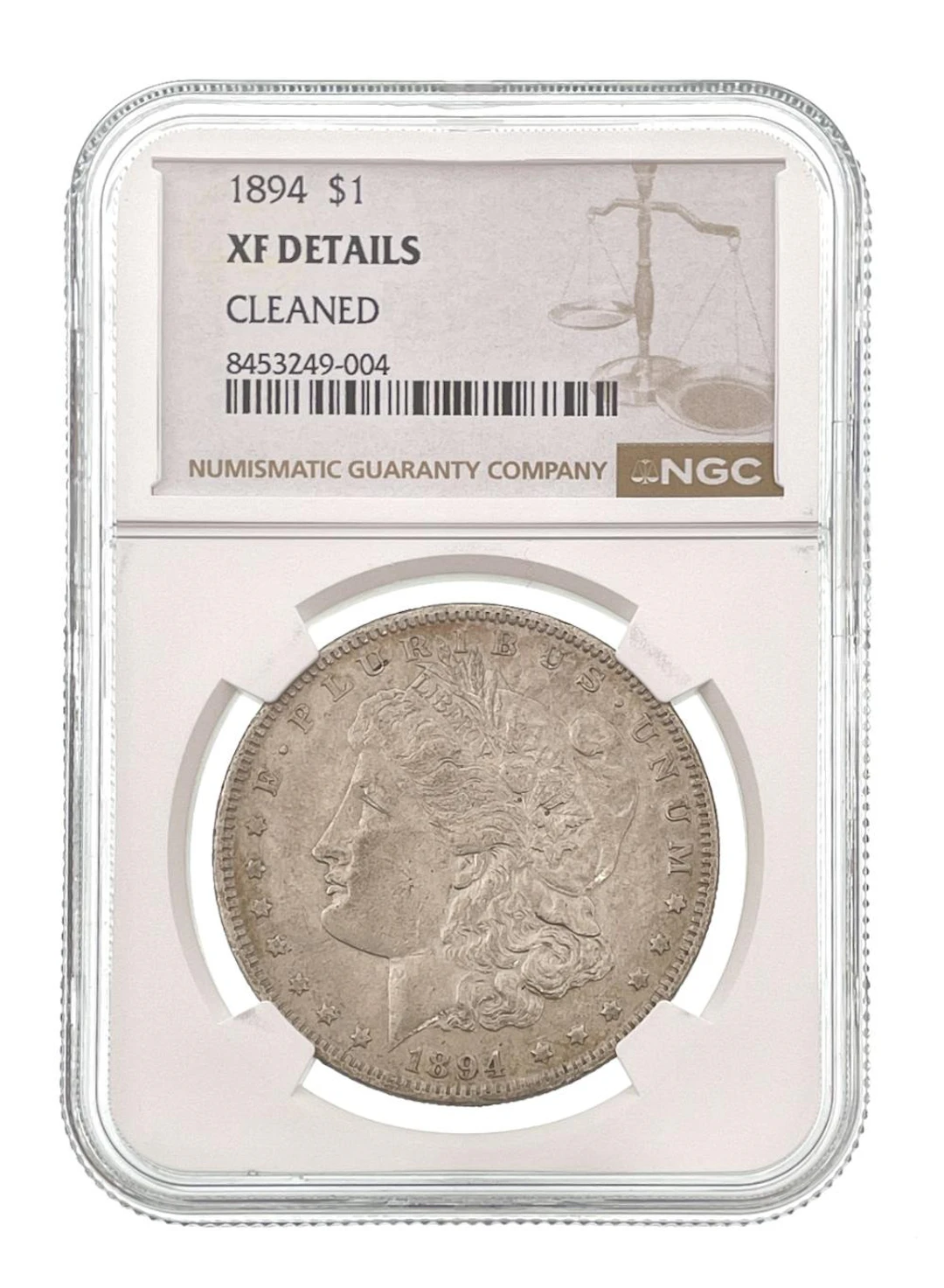 1894 MORGAN SILVER DOLLAR NGC XF DETAILS