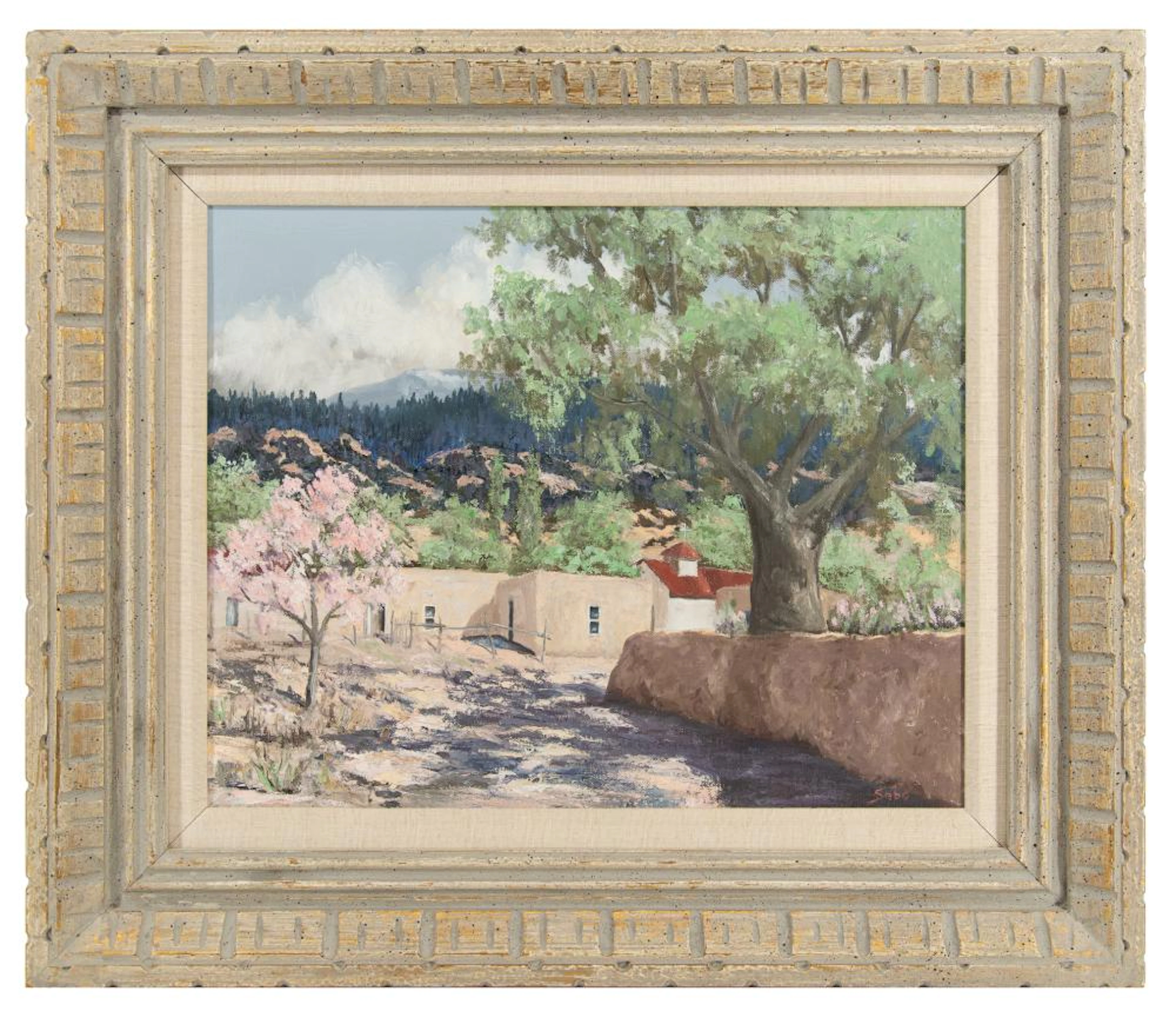 BETTY SABO "SPRINGTIME, NEW MEXICO" OIL ON CANVAS