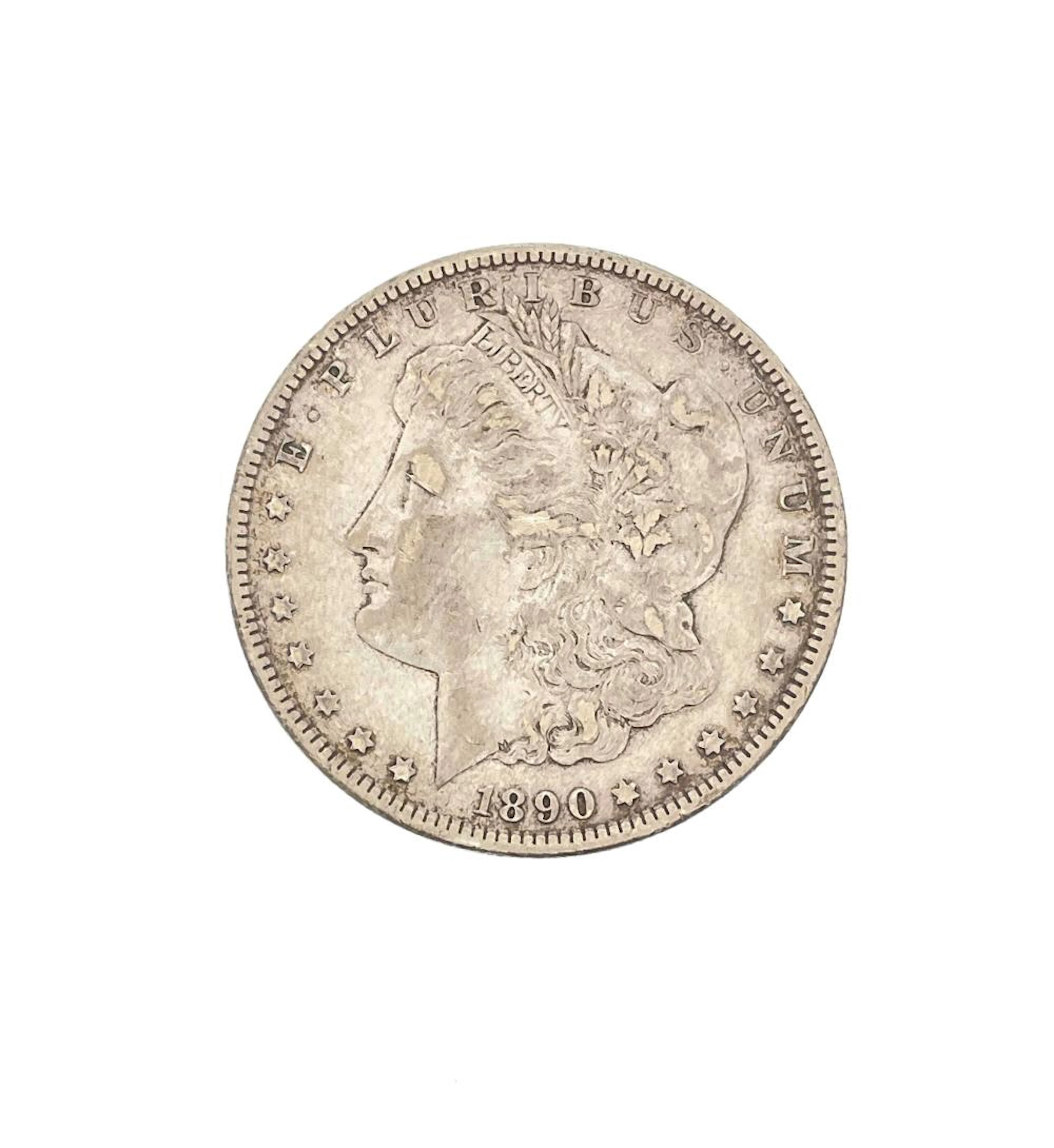 1890-CC MORGAN SILVER DOLLAR