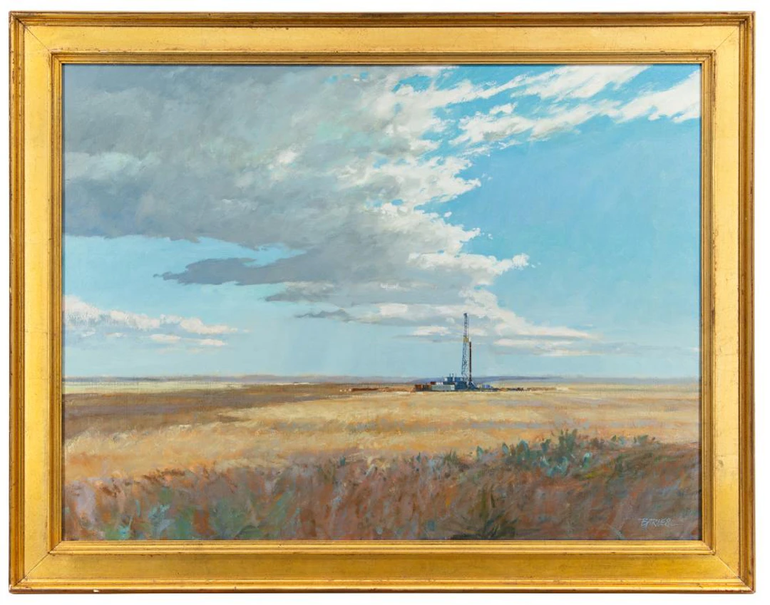 AL BARNES "PLATEAU" OIL ON CANVAS