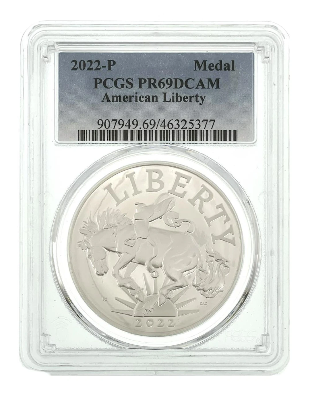 2022-P AMERICAN LIBERTY 1OZ .999 SILVER MEDAL PCGS PR69DCAM