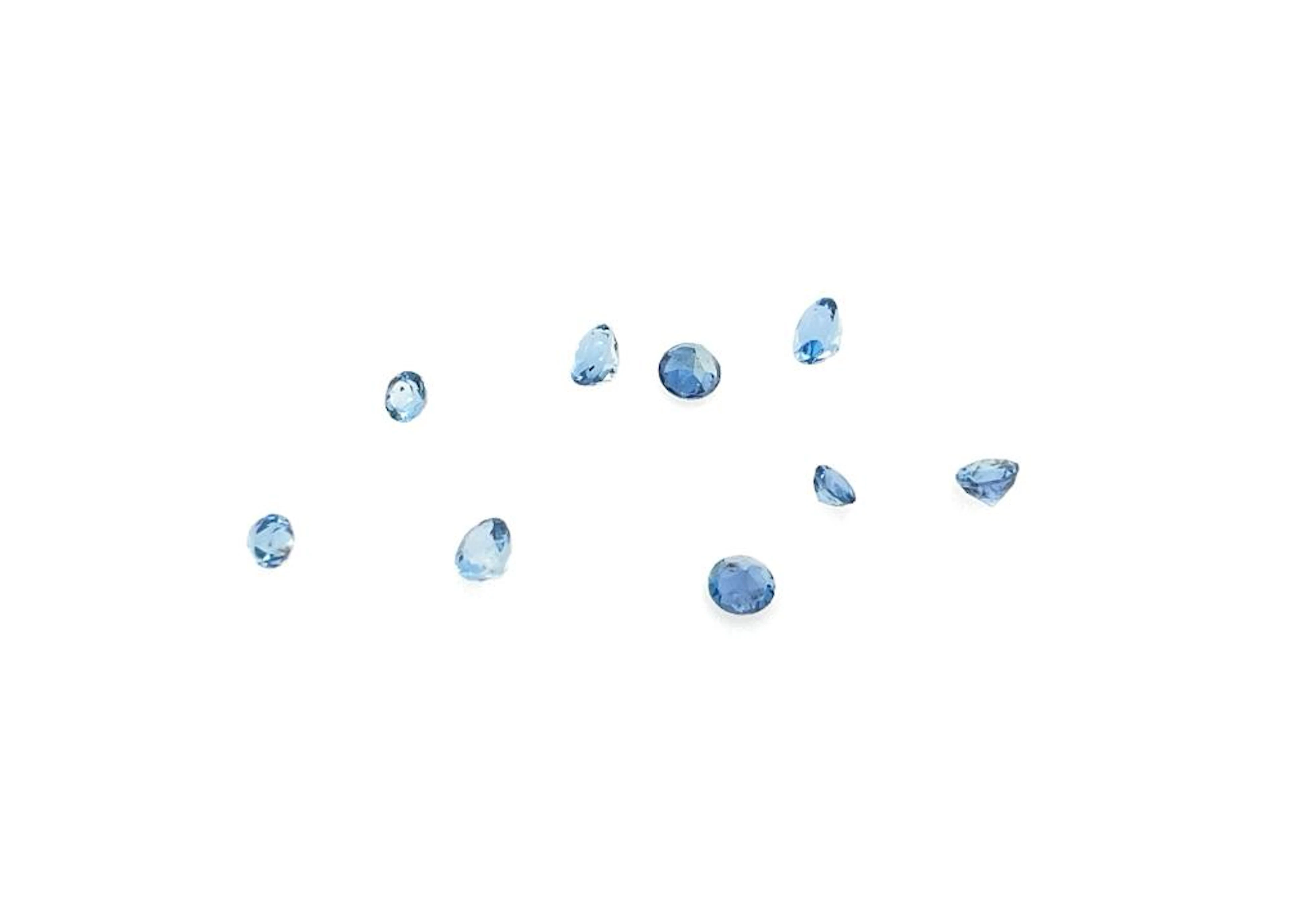 .86CTTW MEDIUM BLUE AQUAMARINE PARCEL