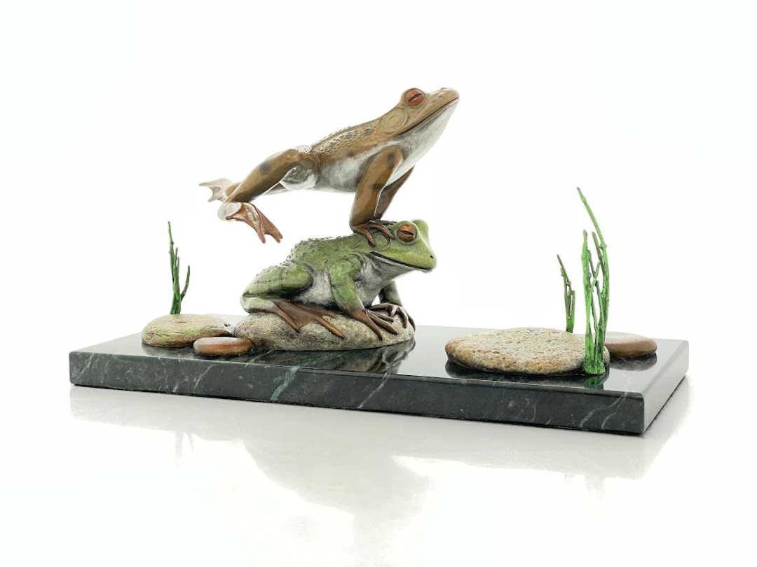 KIM KORI "LEAP FOR JOY" BRONZE SCULPTURE