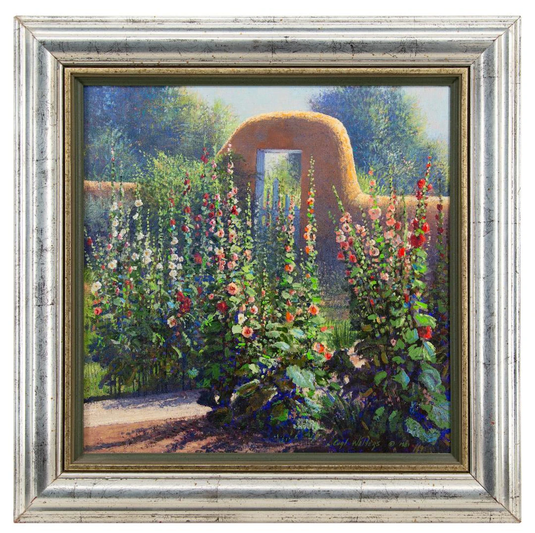 CURT WALTERS "TAOS GARDEN" OIL ON CANVAS