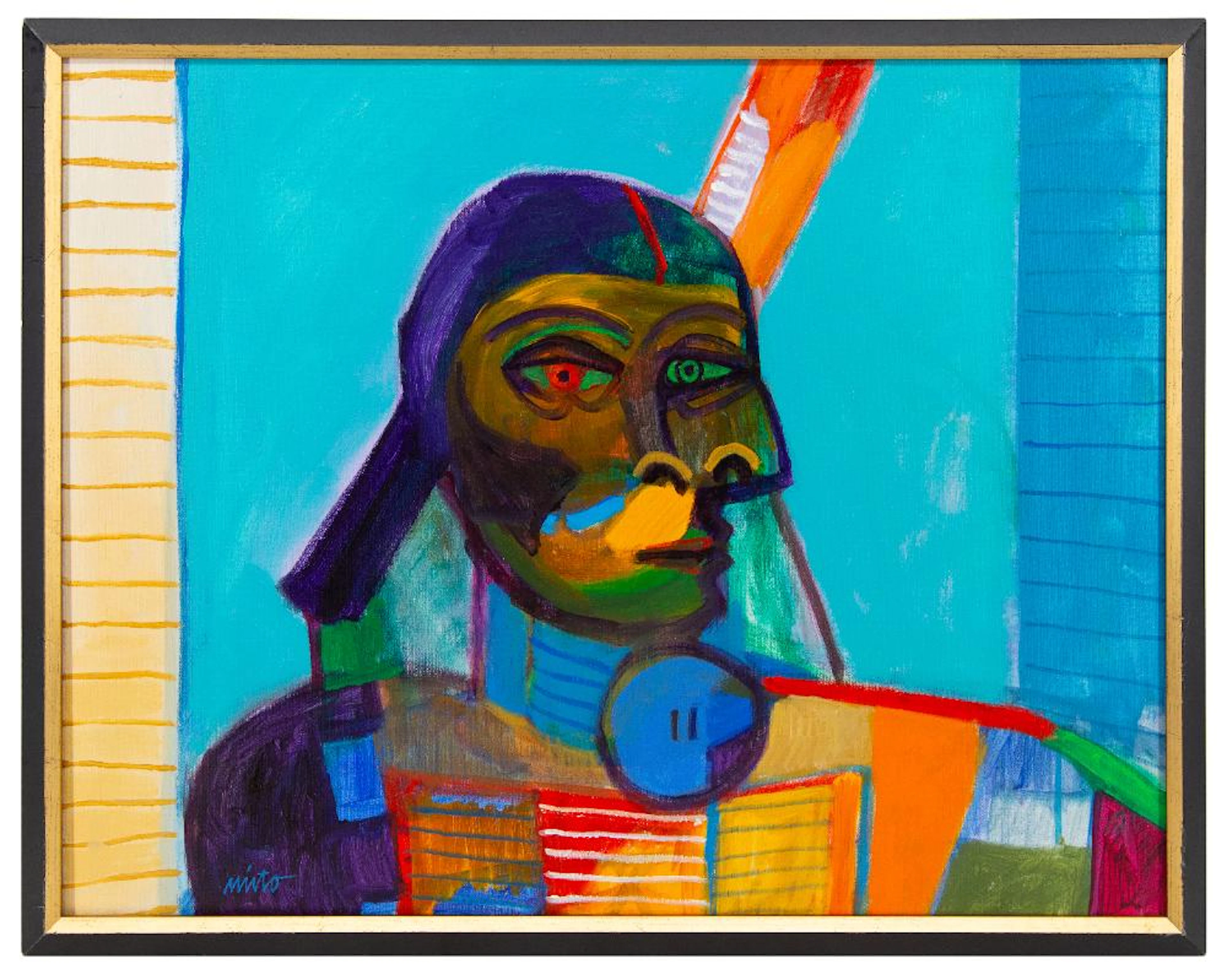JOHN NIETO "LITTLE THUNDER" ACRYLIC ON CANVAS