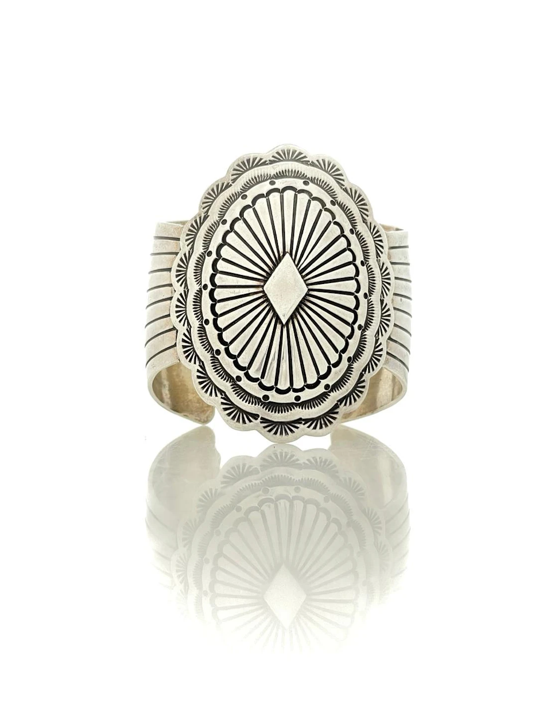 WILLIAM & CORA VANDEVER NAVAJO CONCHO CUFF