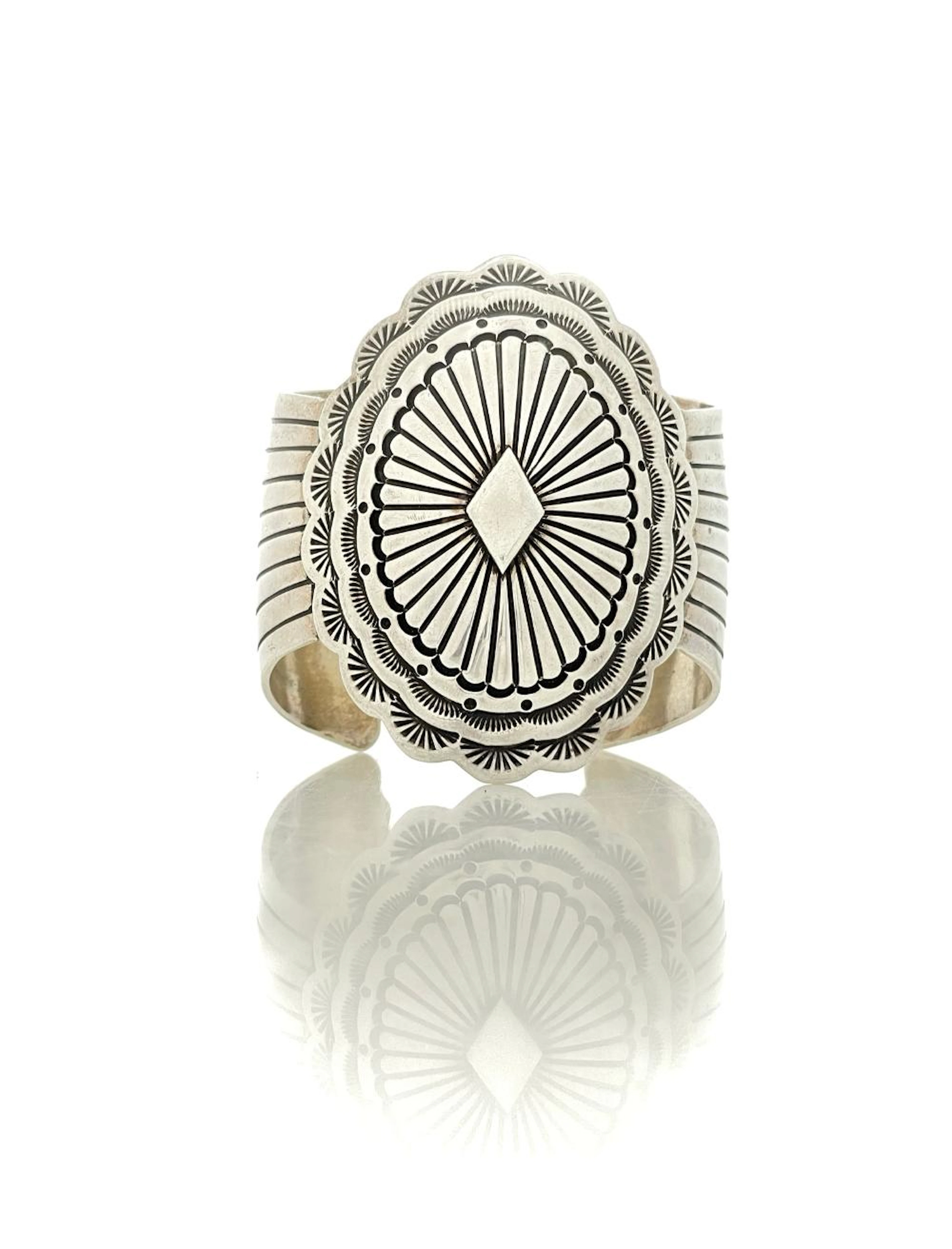 WILLIAM & CORA VANDEVER NAVAJO CONCHO CUFF