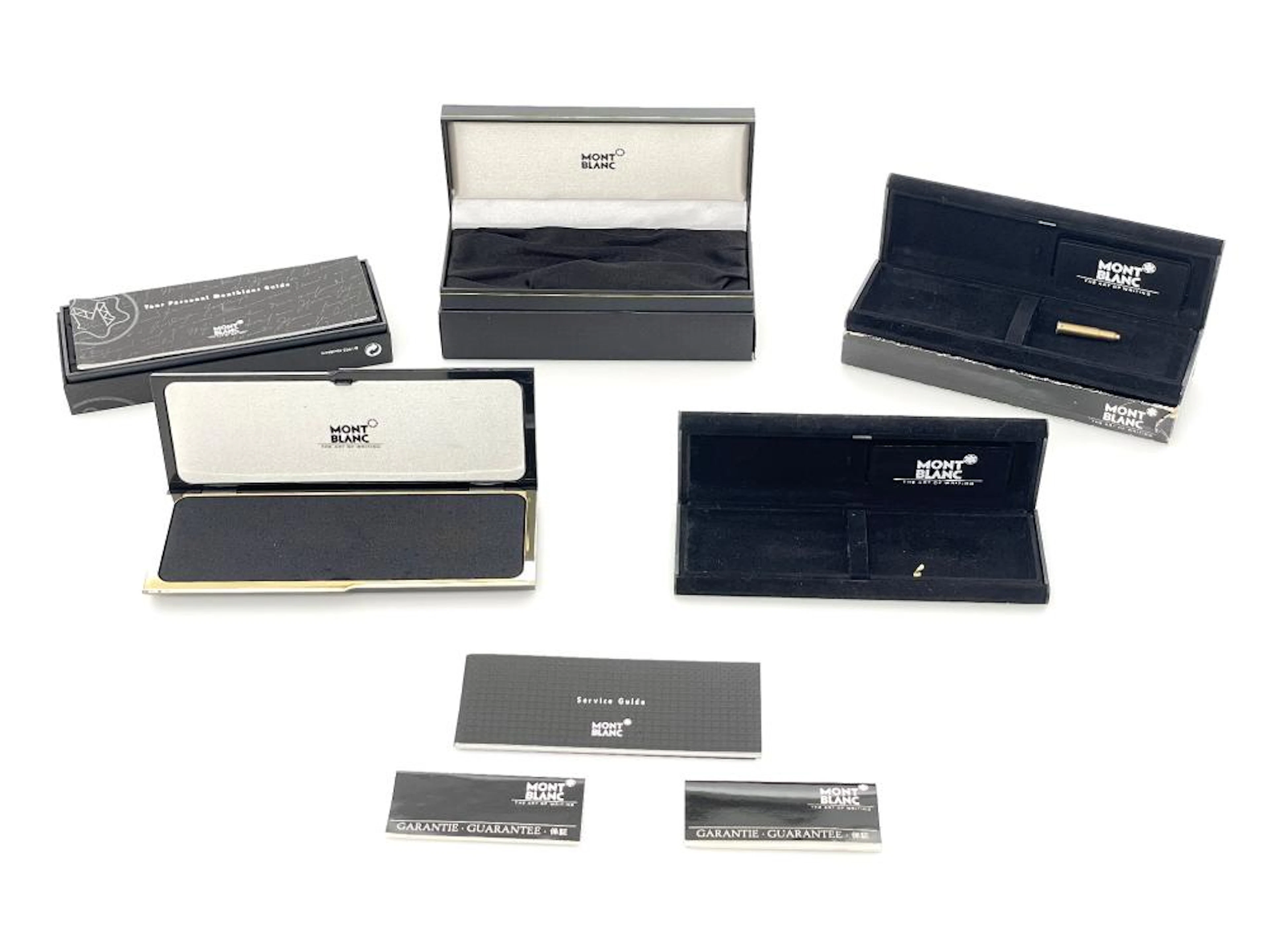 LOT OF 5 ASSORTED MONTBLANC PEN BOXES