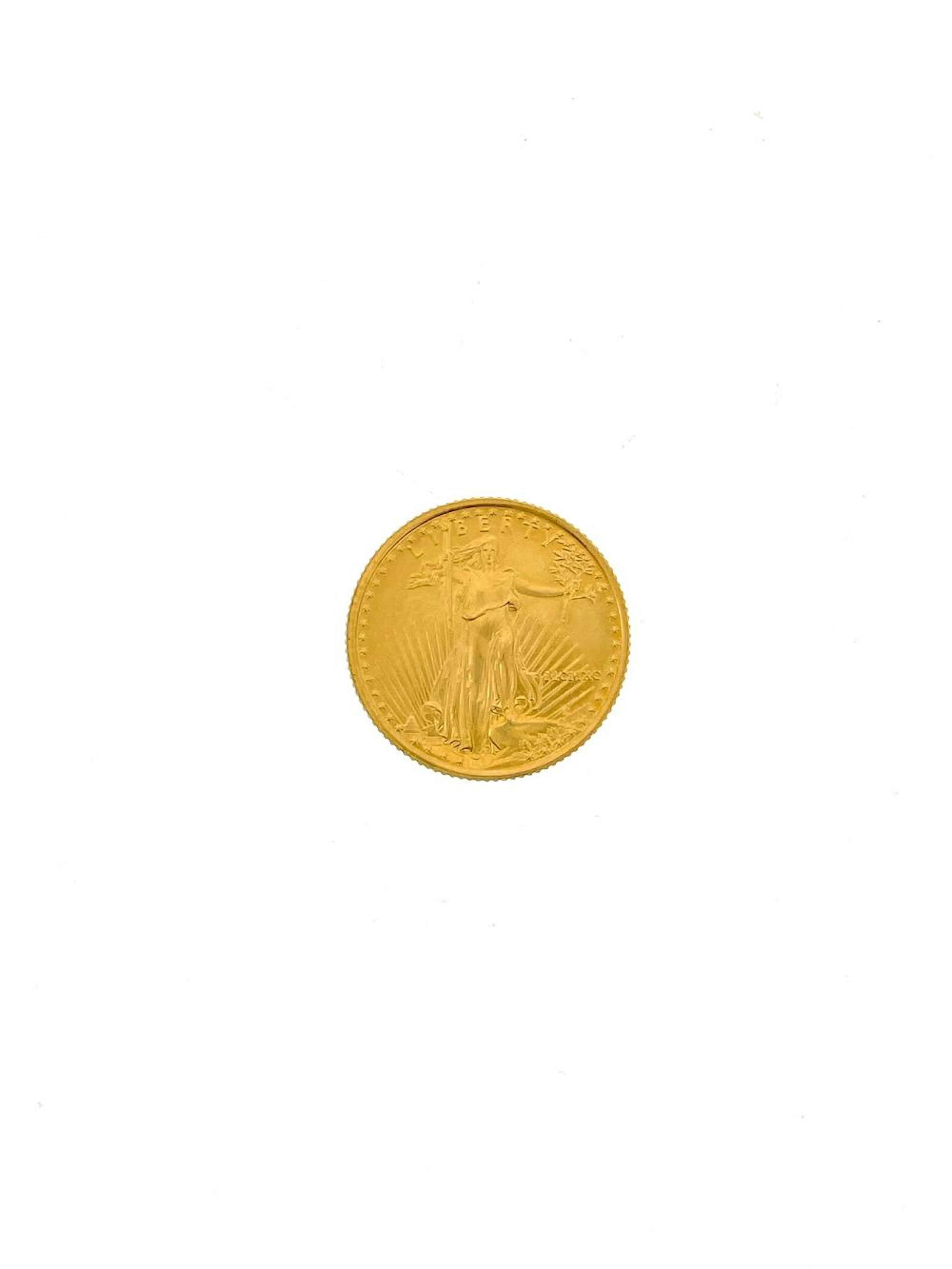 1990-P MCMXC $5 1/10 OZ AMERICAN GOLD EAGLE