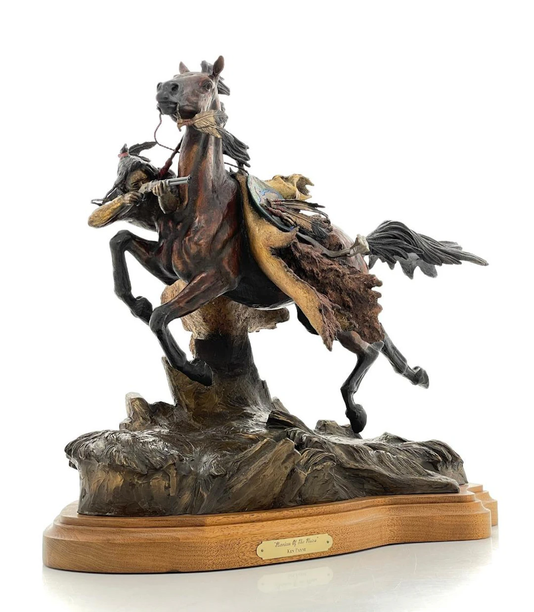 KEN PAYNE "PHANTOM OF THE PLAINS" BRONZE SCULPTURE
