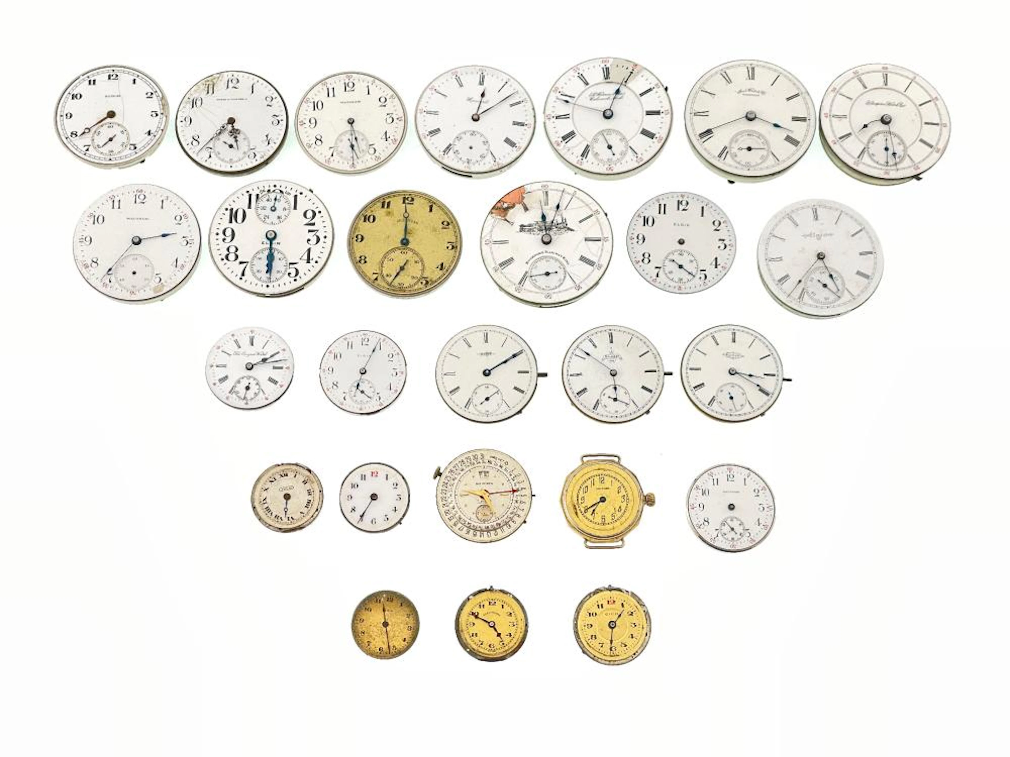 LOT OF 25 ASSORTED POCKET WATCH MOVEMENTS