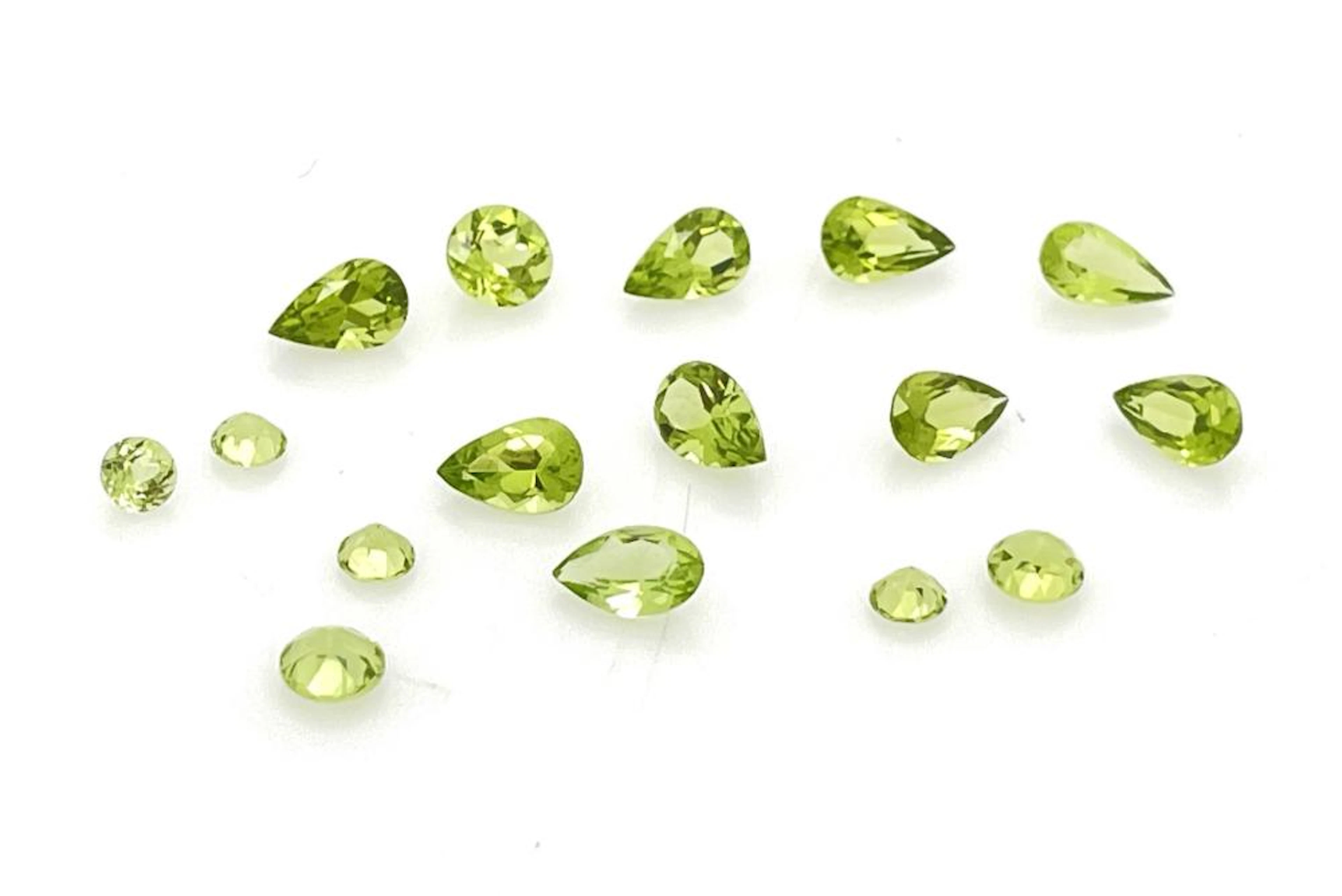 10.52CTTW PERIDOT GEMSTONES