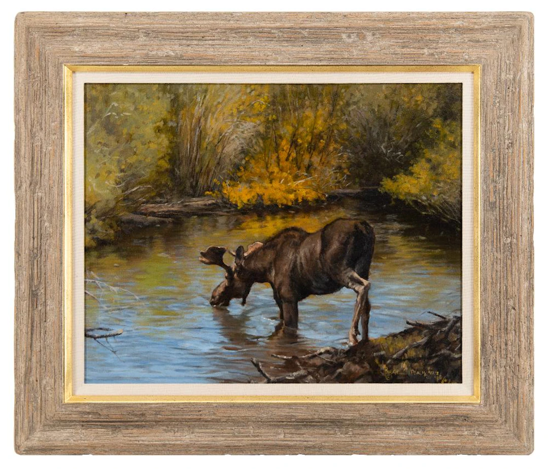 LINDA BUDGE "THIRST" OIL ON CANVAS