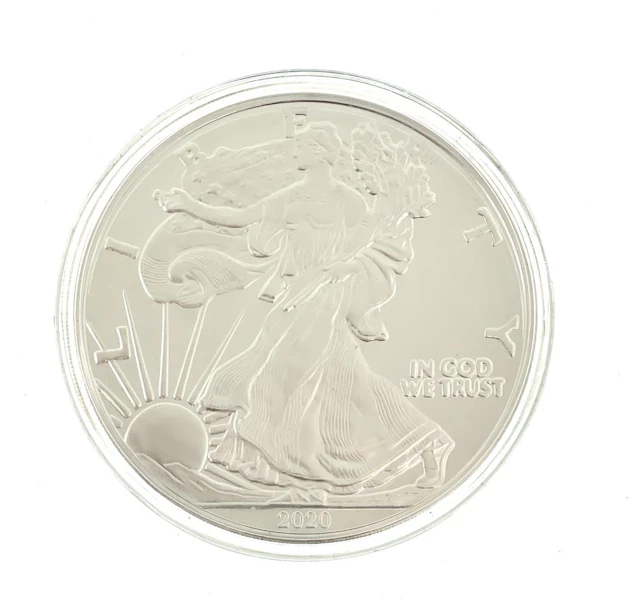 2020 4 TROY OZ .999 FINE SILVER AMERICAN SILVER EAGLE PROOF REPLICA ROUND