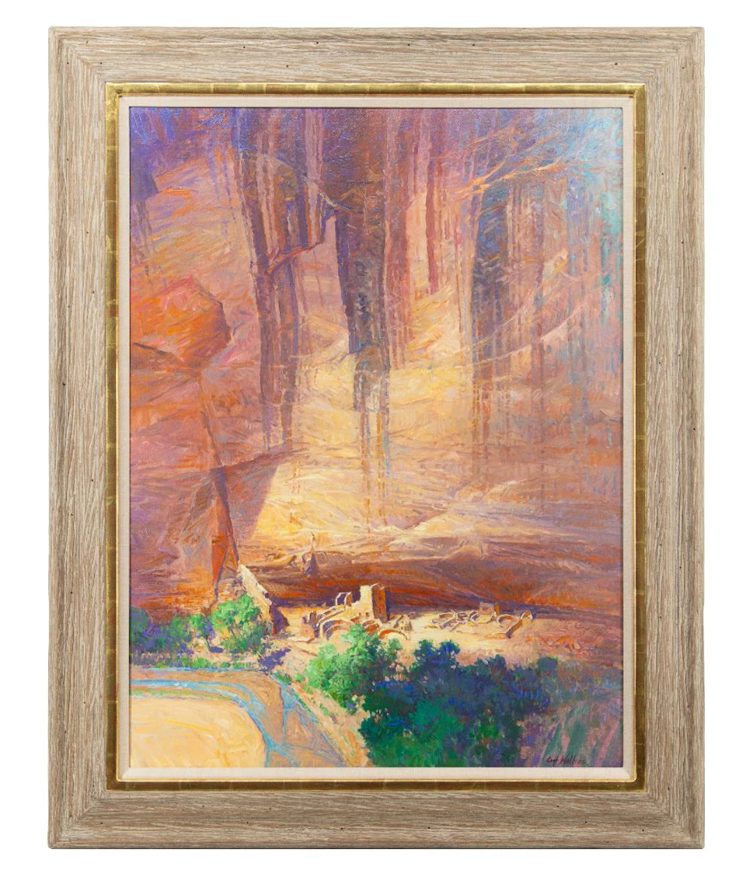 CURT WALTERS "ANTELOPE HOUSE" OIL ON CANVAS