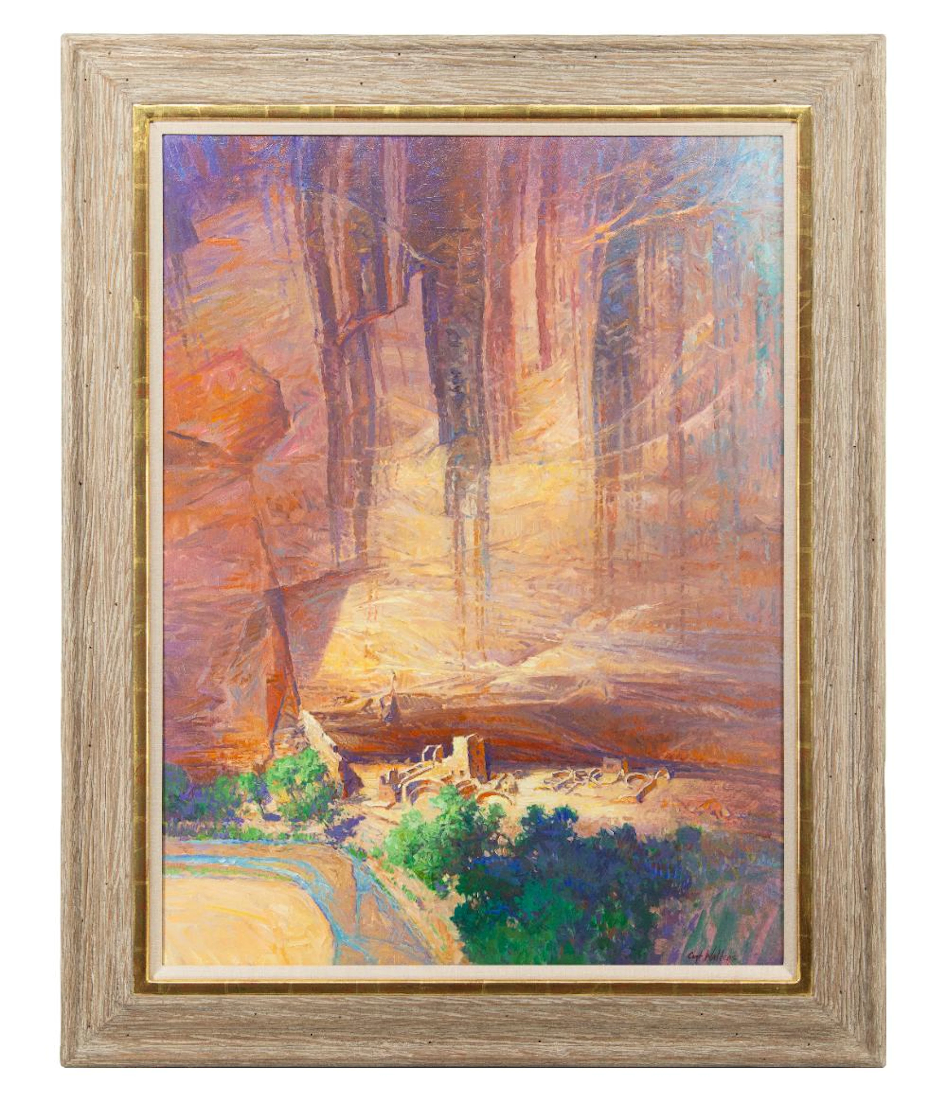 CURT WALTERS "ANTELOPE HOUSE" OIL ON CANVAS
