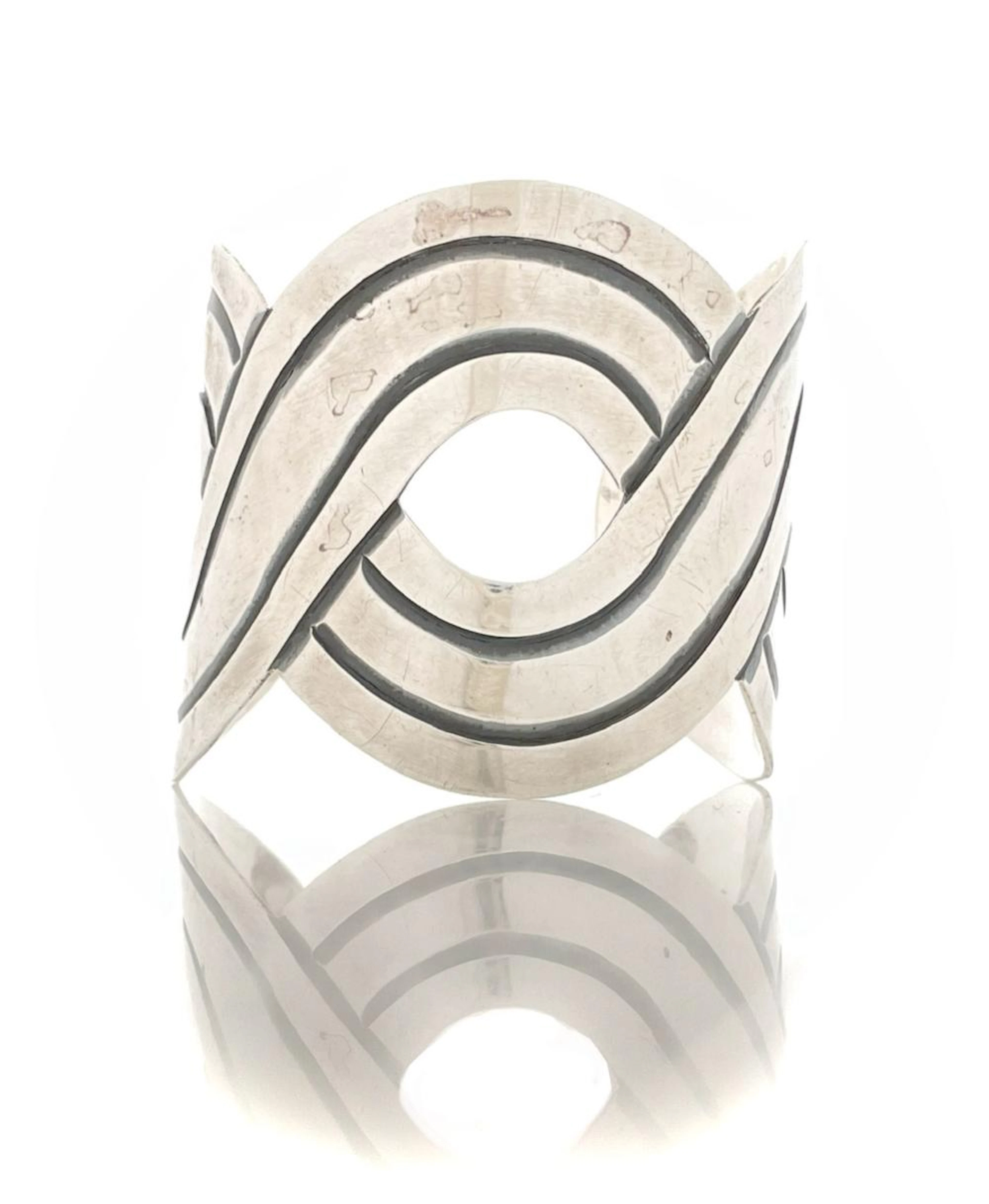 VICTORIA ANA BRILANTI TAXCO STERLING SILVER MODERN CUFF