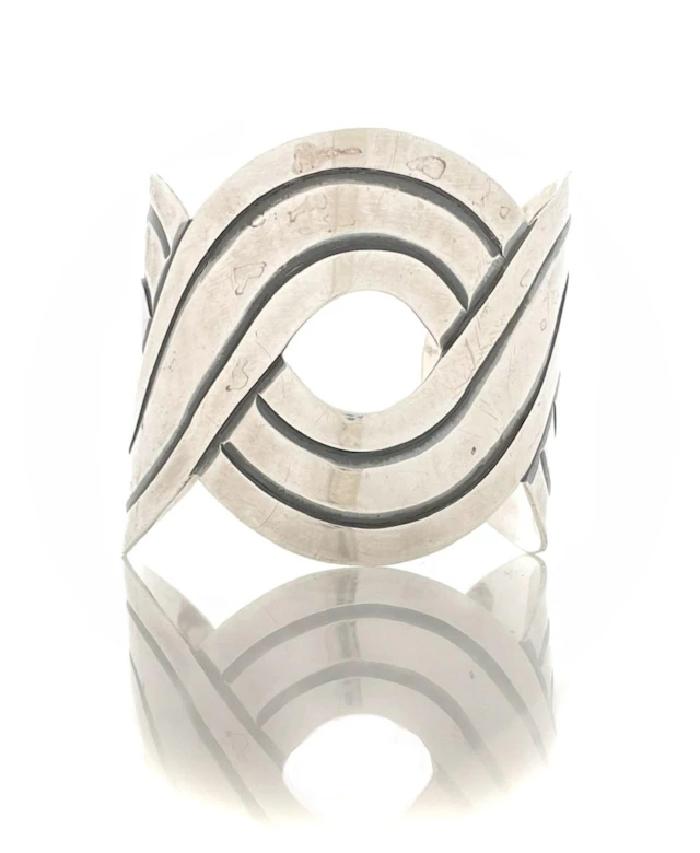 VICTORIA ANA BRILANTI TAXCO STERLING SILVER MODERN CUFF