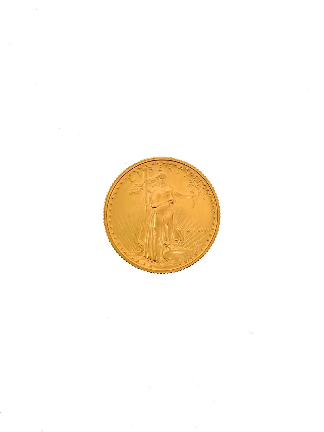 1986 (MCMLXXXVI) $10 1/4OZ AMERICAN GOLD EAGLE TYPE 1