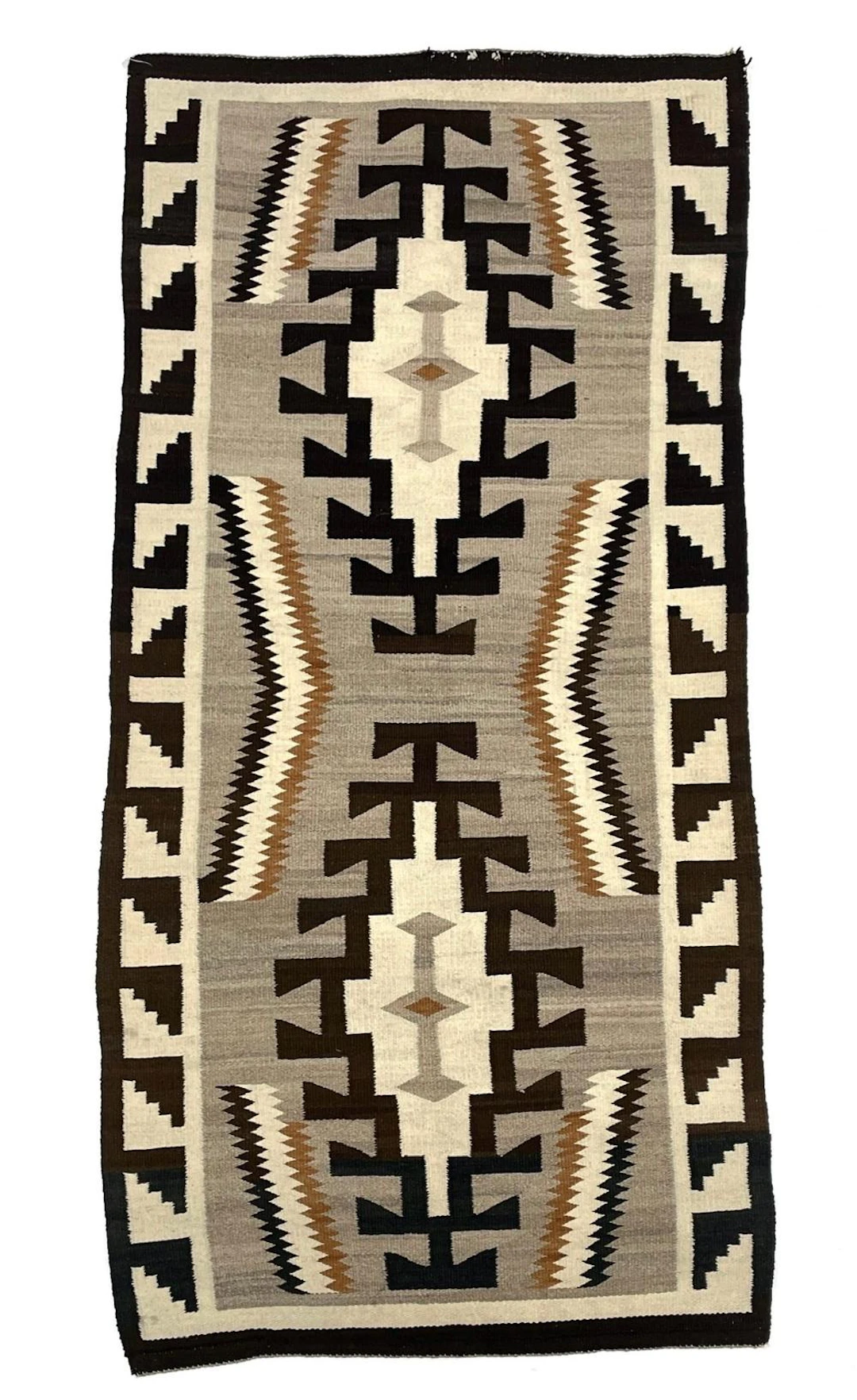 NAVAJO TWO GREY HILLS WEAVING / RUG