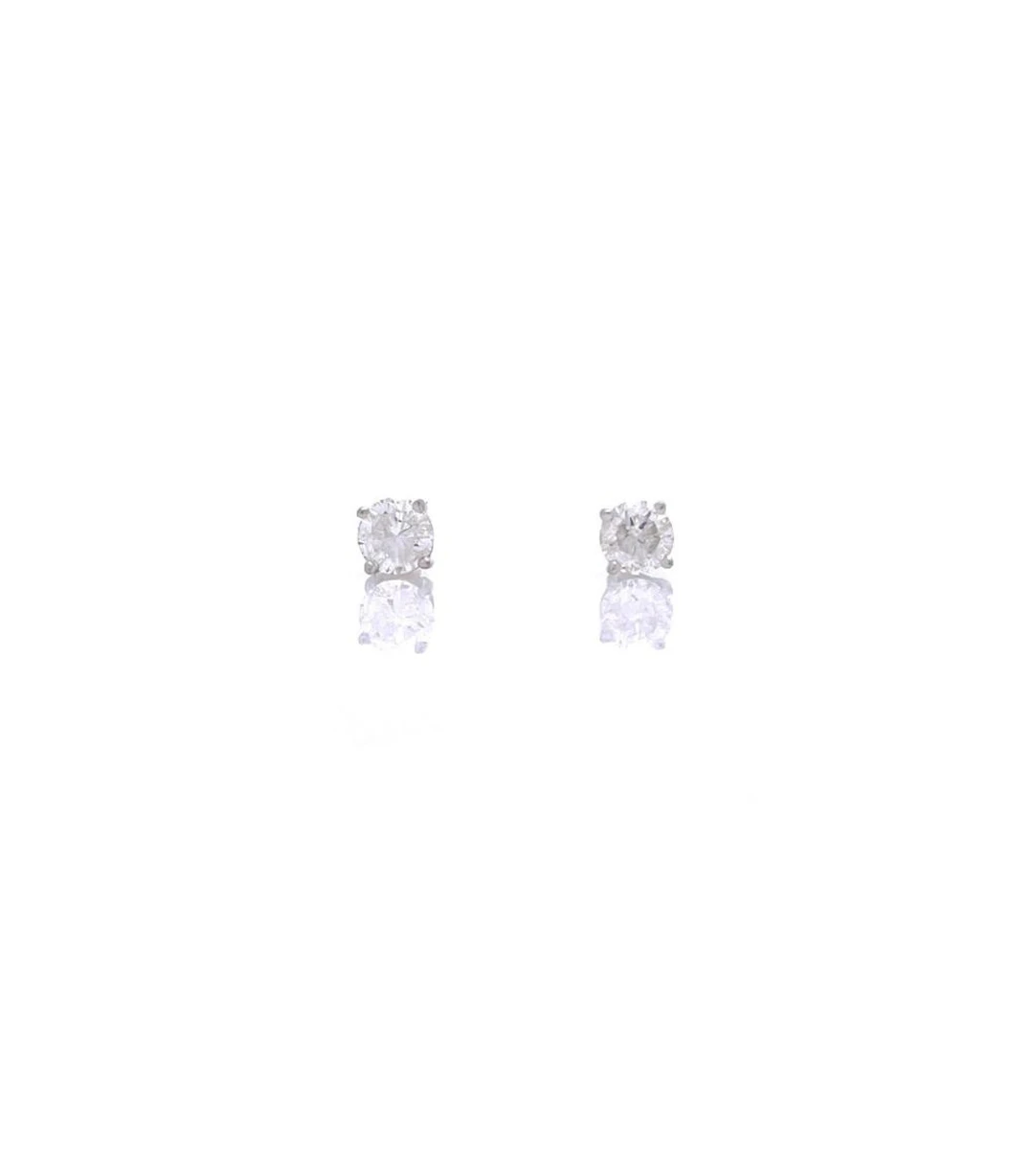 14K WHITE GOLD .40CTTW DIAMOND STUD EARRINGS