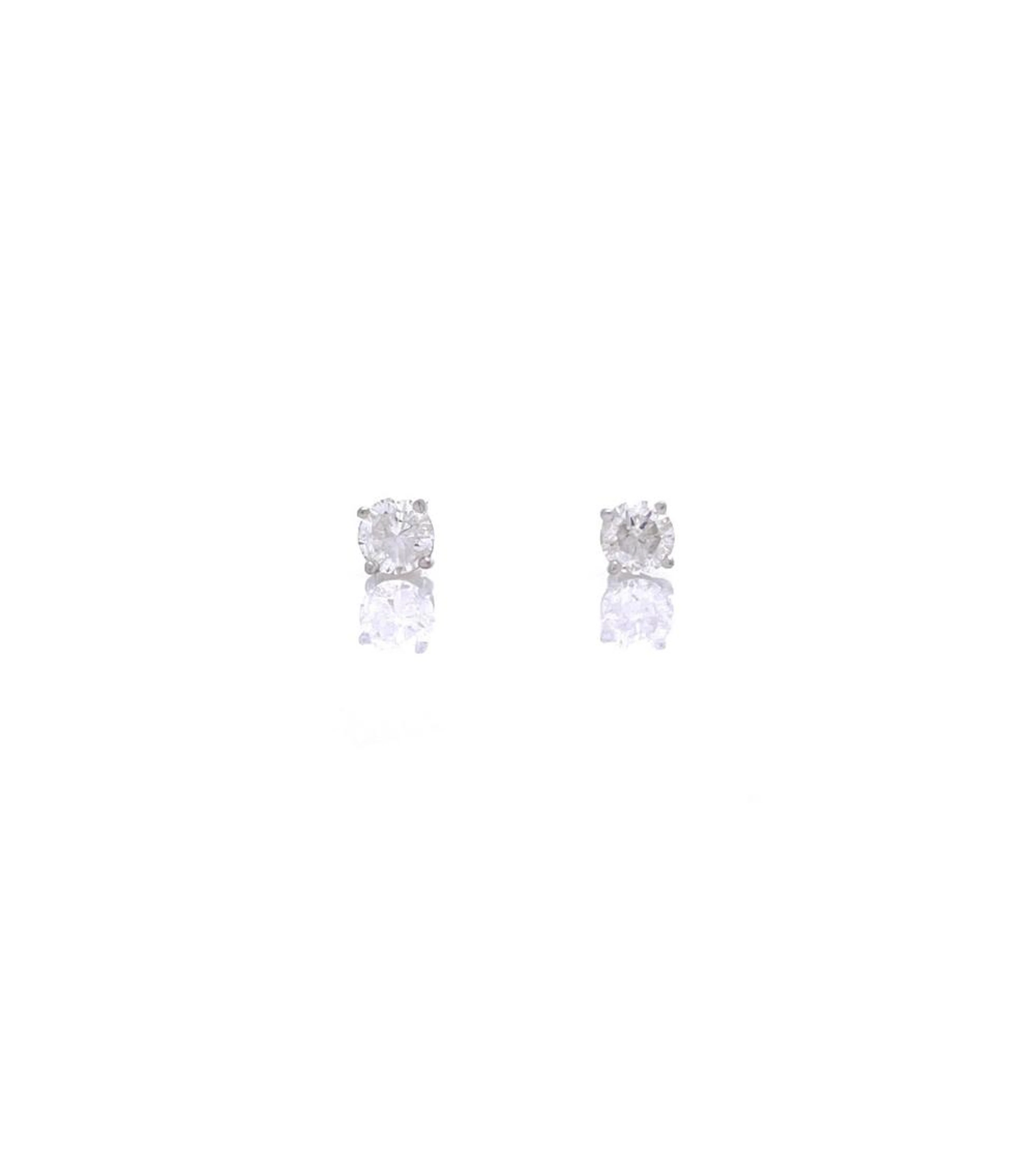 14K WHITE GOLD .40CTTW DIAMOND STUD EARRINGS